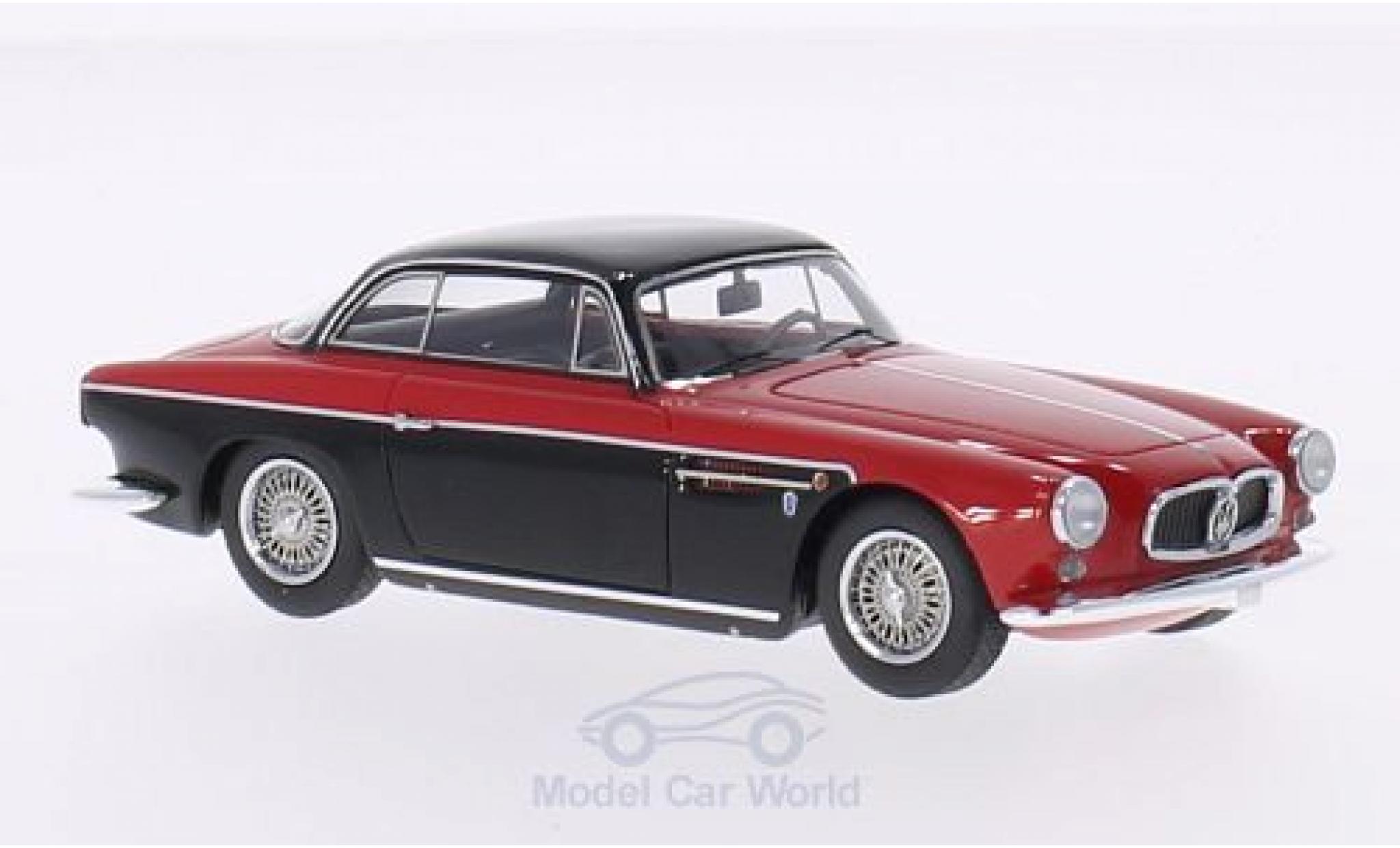 Maserati A6 1/43 Neo G 2000 Allemano Coupe rood/zwart 1956 modelauto