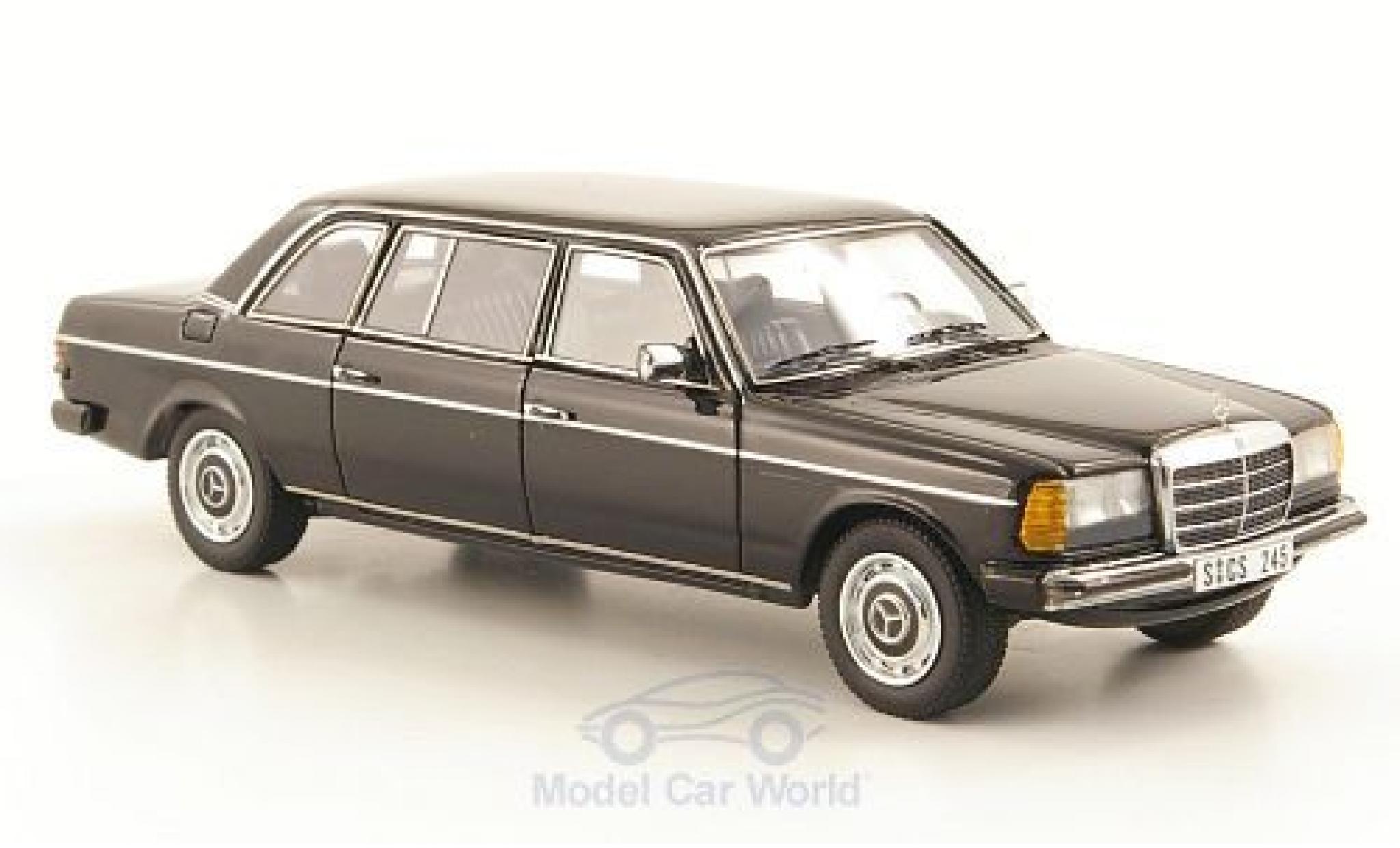 Mercedes 240 1/43 Neo D Lang (V123) zwart 1978 modelauto