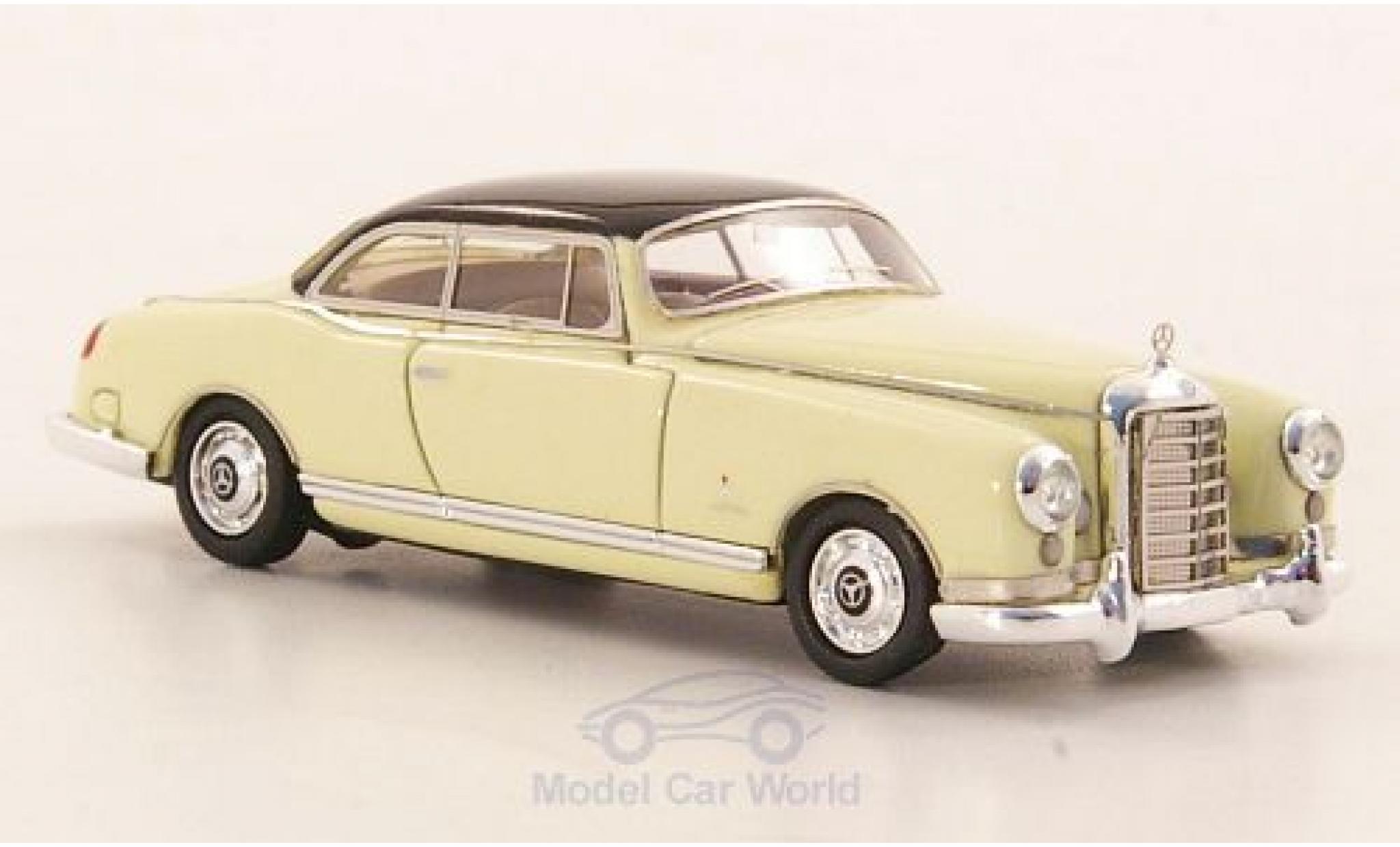 Mercedes 300 S 1/87 Neo B Pininfarina beige/zwart modelauto
