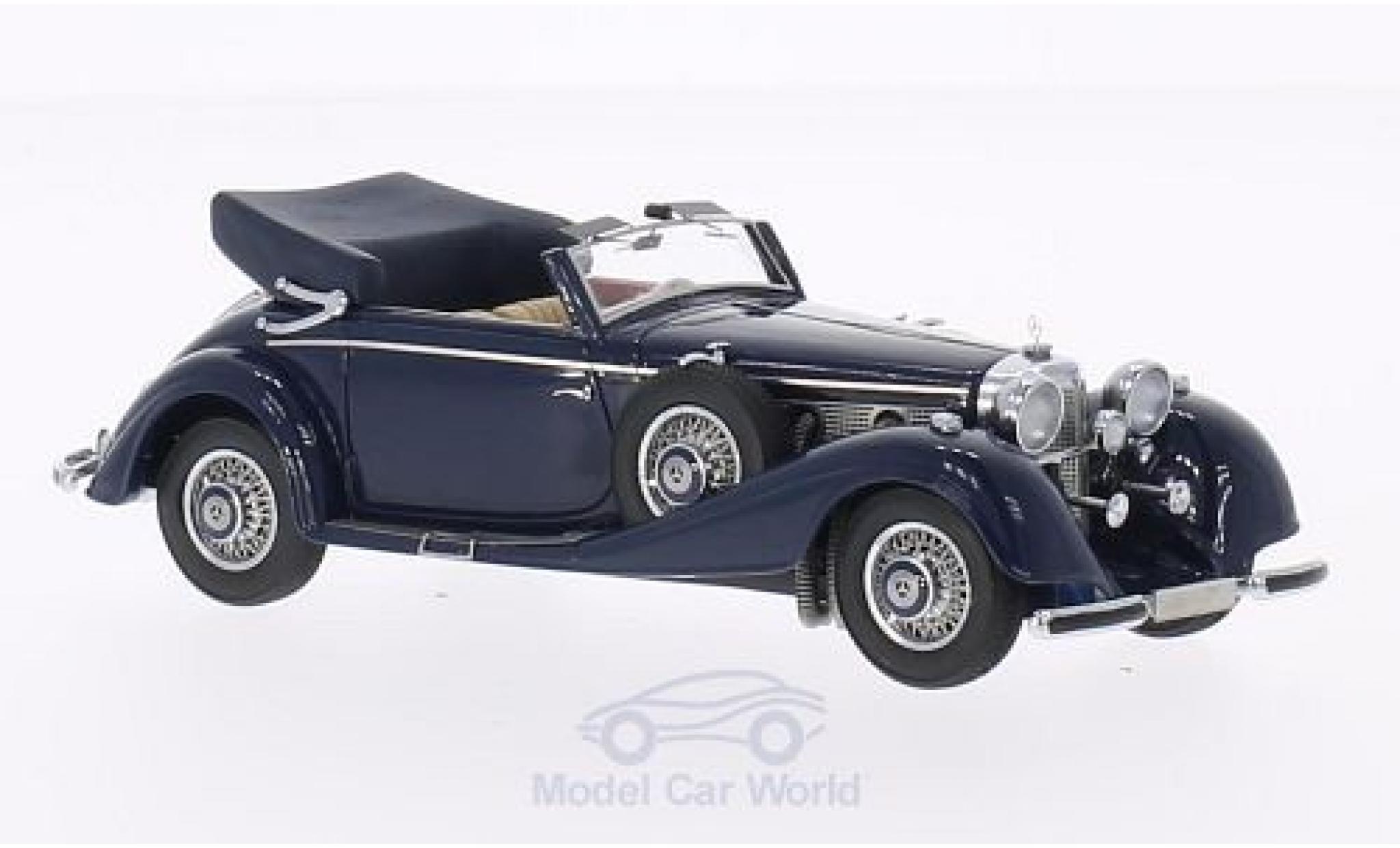 Mercedes 540 1/43 Neo K Typ A Cabriolet blauw 1936 Verdeck ge&ouml;ffnet modelauto