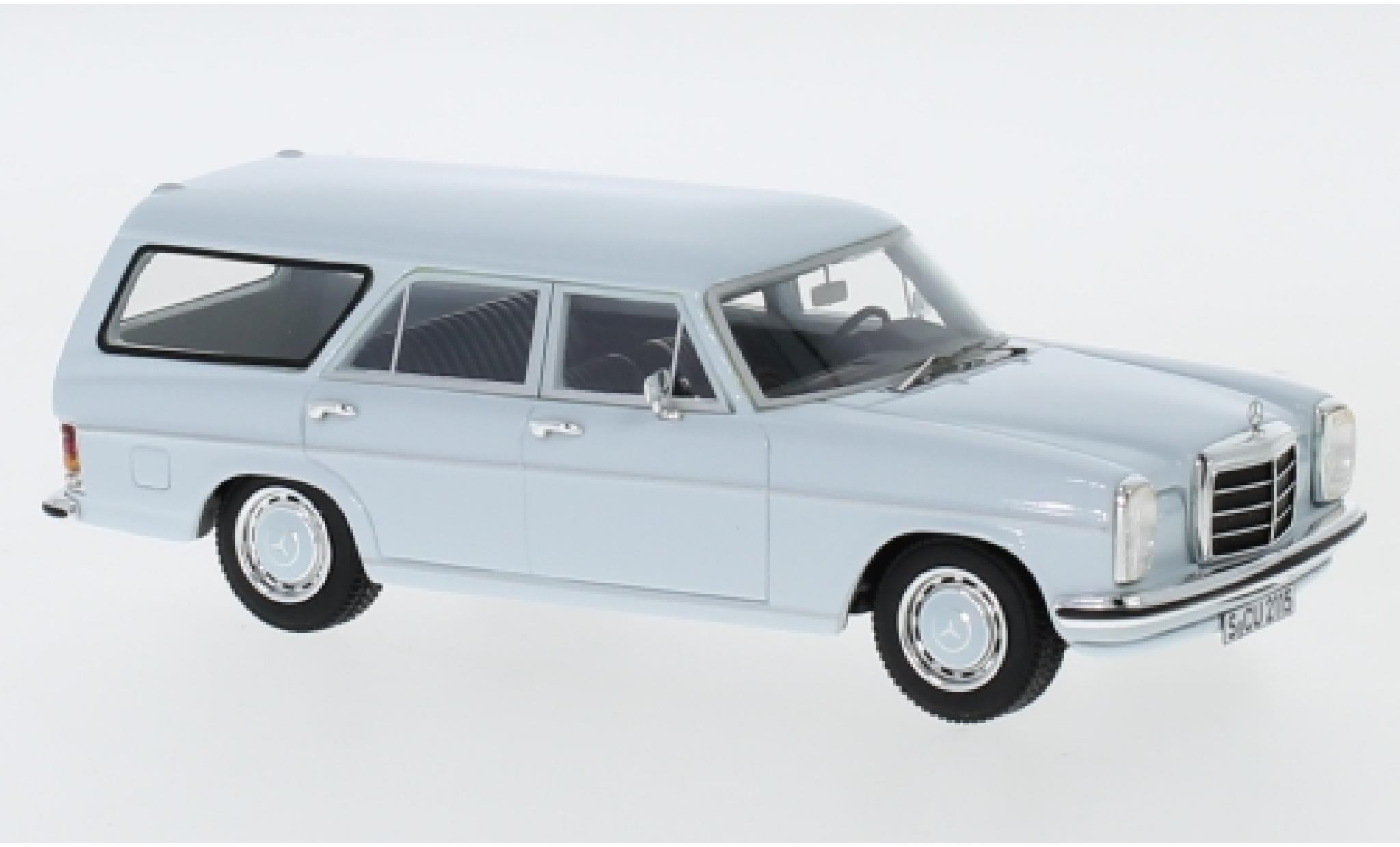 Mercedes CLA 1/43 Neo Binz W115 camionnette blauw clair 1973 modelauto