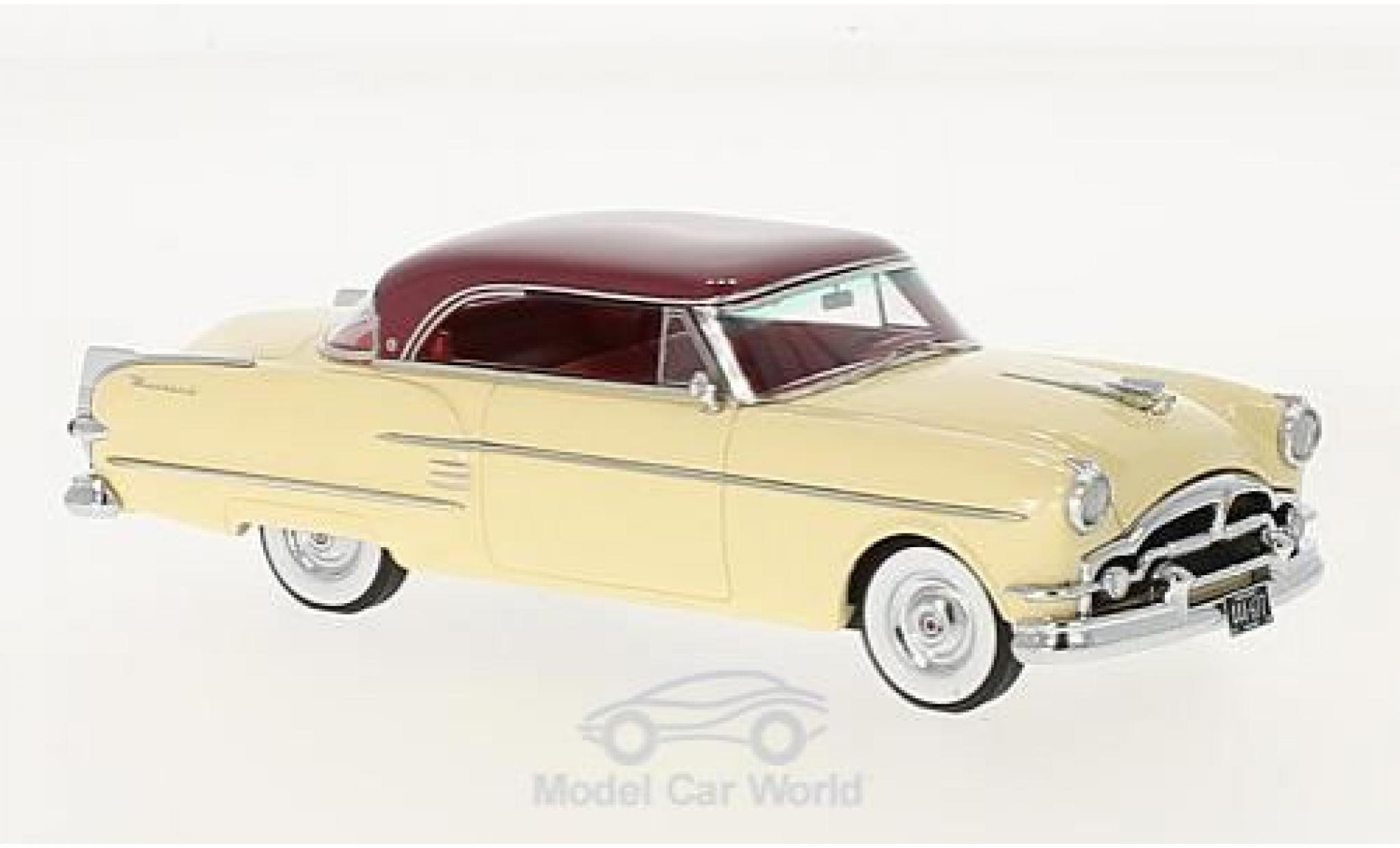 Packard Pacific 1/43 Neo Coupe beige/metallic rood 1954 modelauto