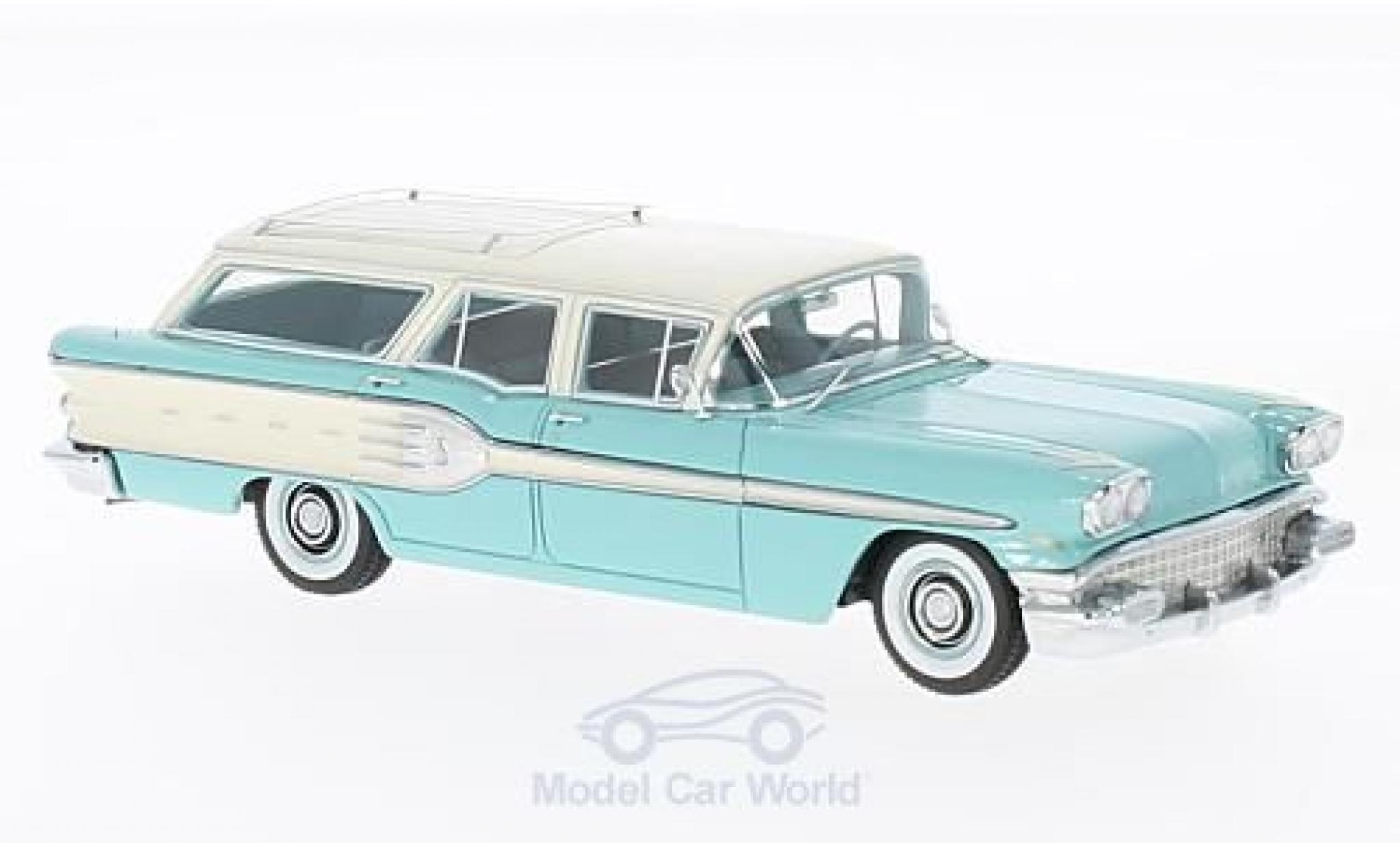 Pontiac Star Chief 1/43 Neo Safari t&uuml;rkis/wit 1958 modelauto