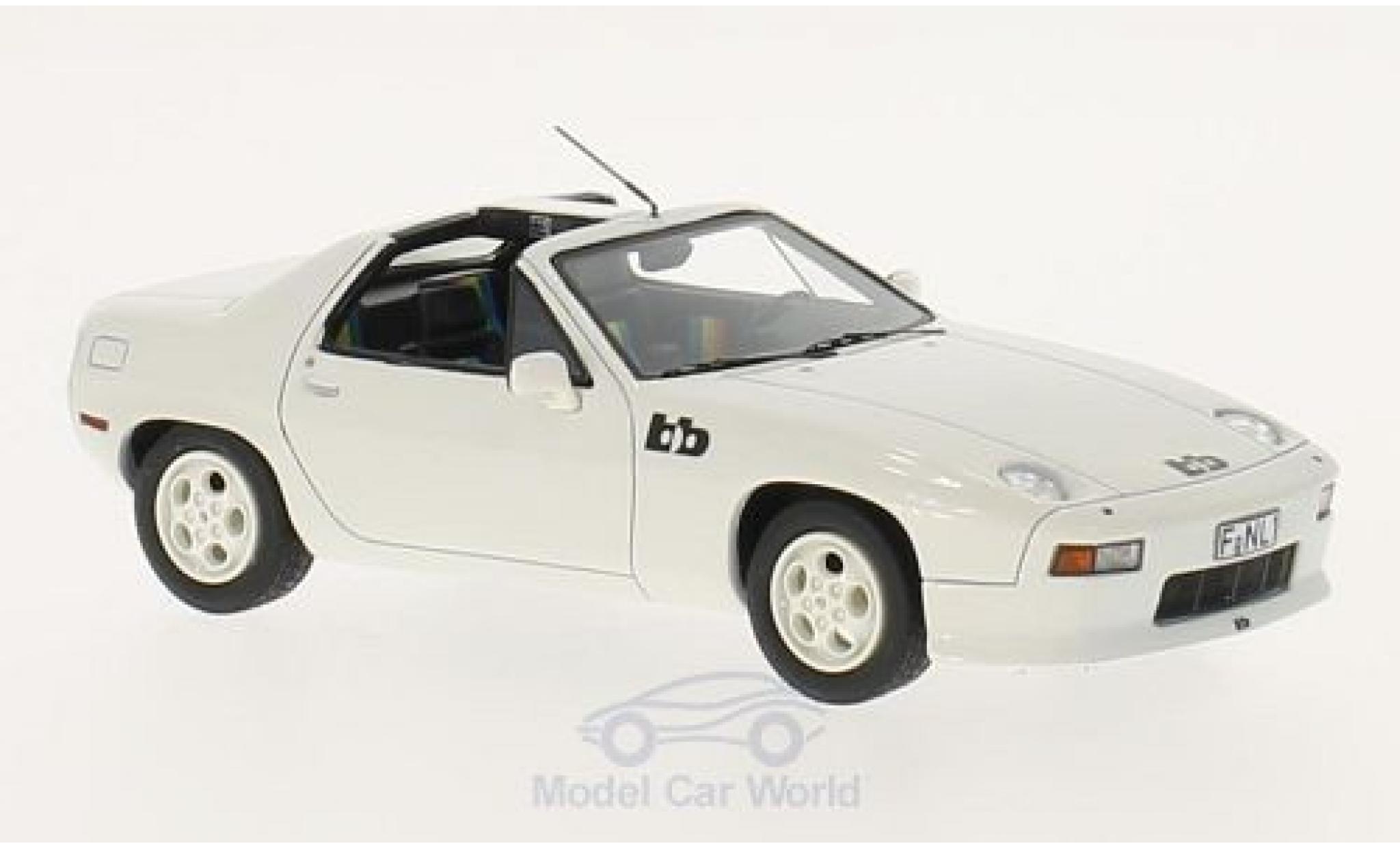 Porsche 928 1979 1/43 Neo BB Targa wit 1979 modelauto