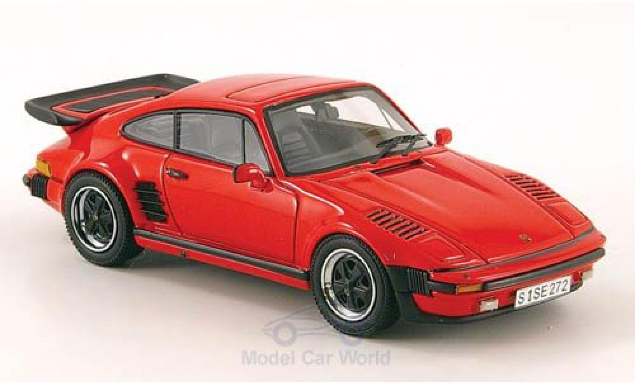 Porsche 930 Turbo 1/43 Neo Turbo SE Flatnose rood 1987 modelauto