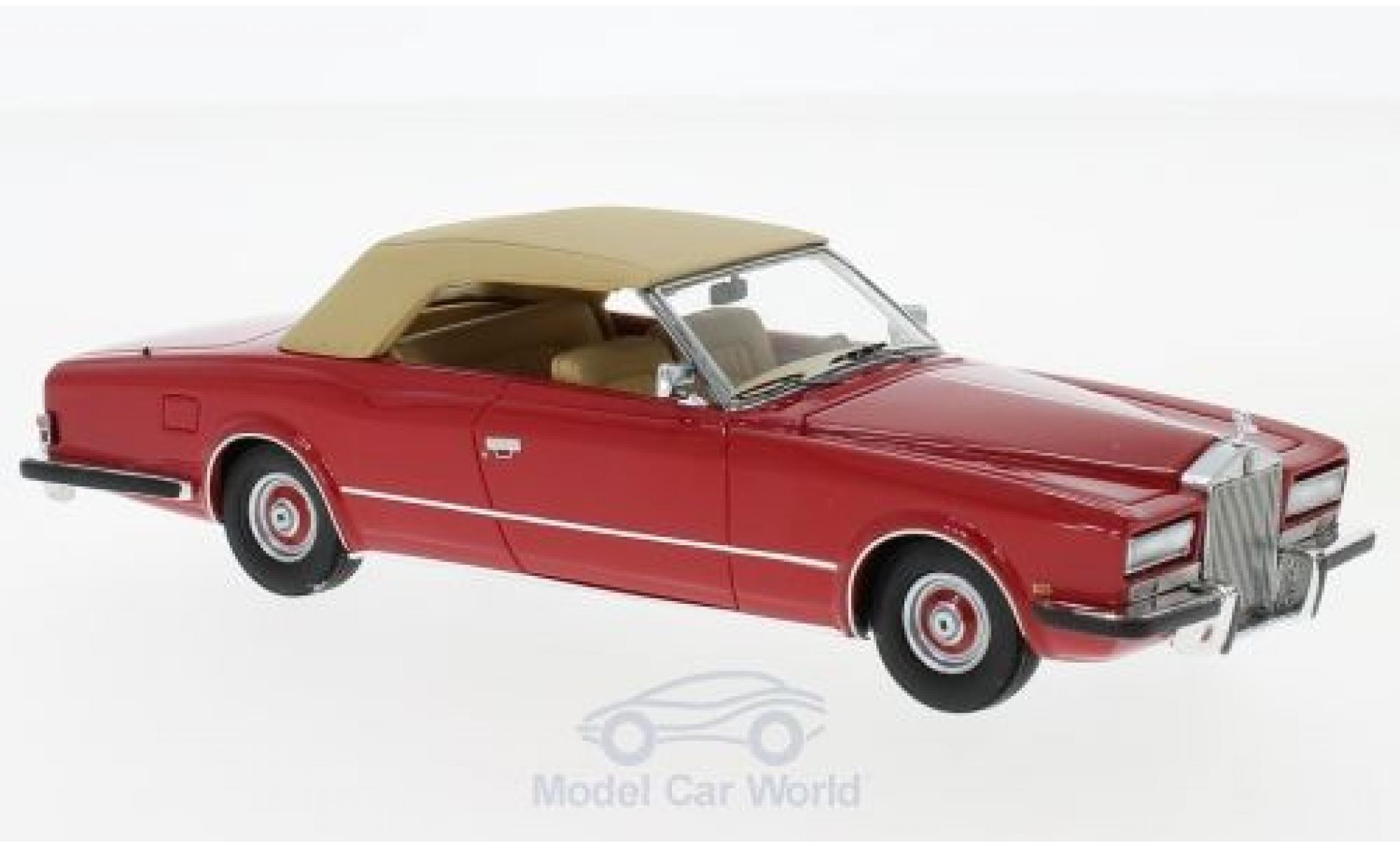 Rolls Royce Phantom 1/43 Neo VI Frua Drophead Coupe rood/beige 1971 modelauto