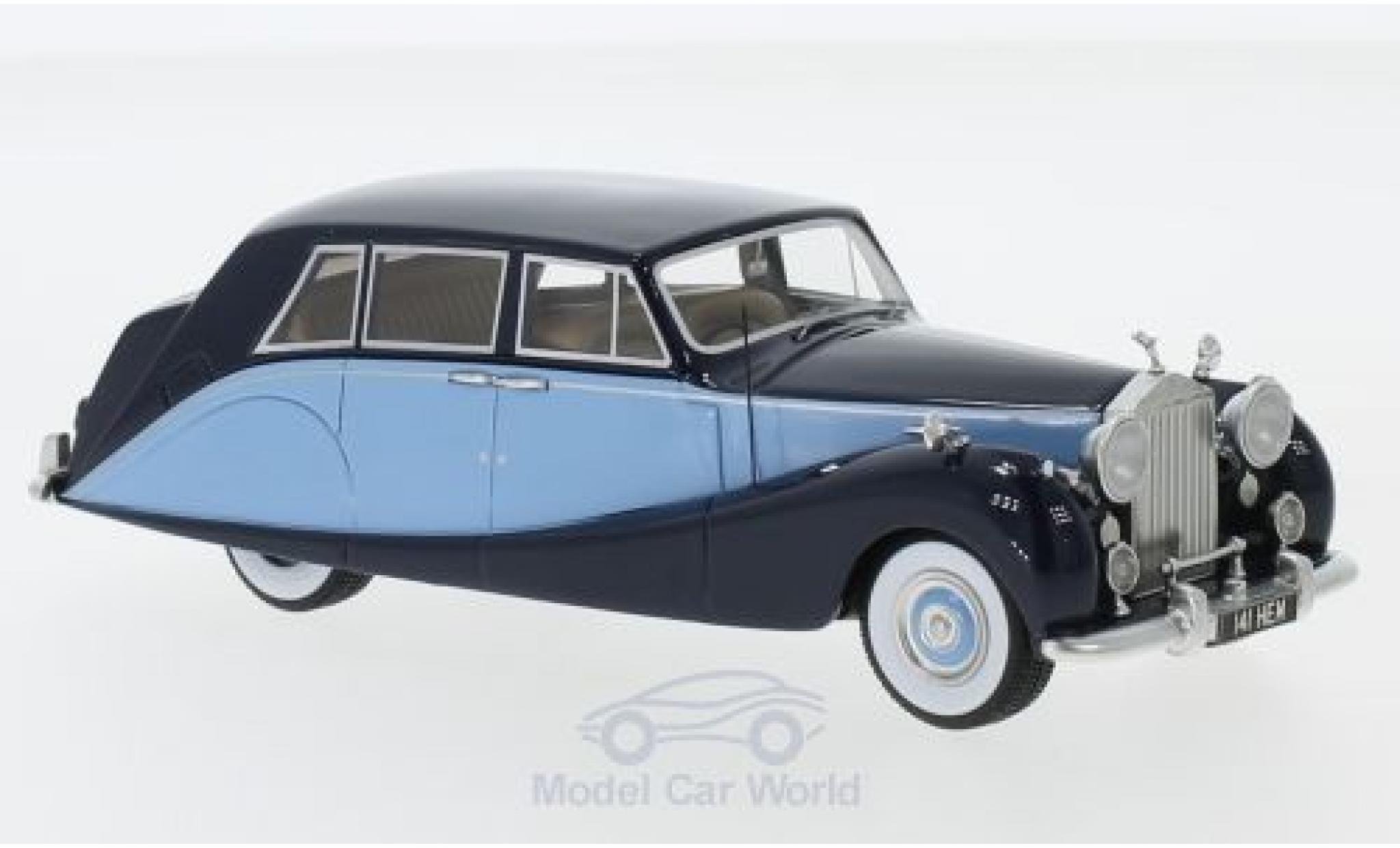 Rolls Royce Silver Wraith 1/43 Neo Hooper Empress Line blauw/blauw RHD 1956 modelauto