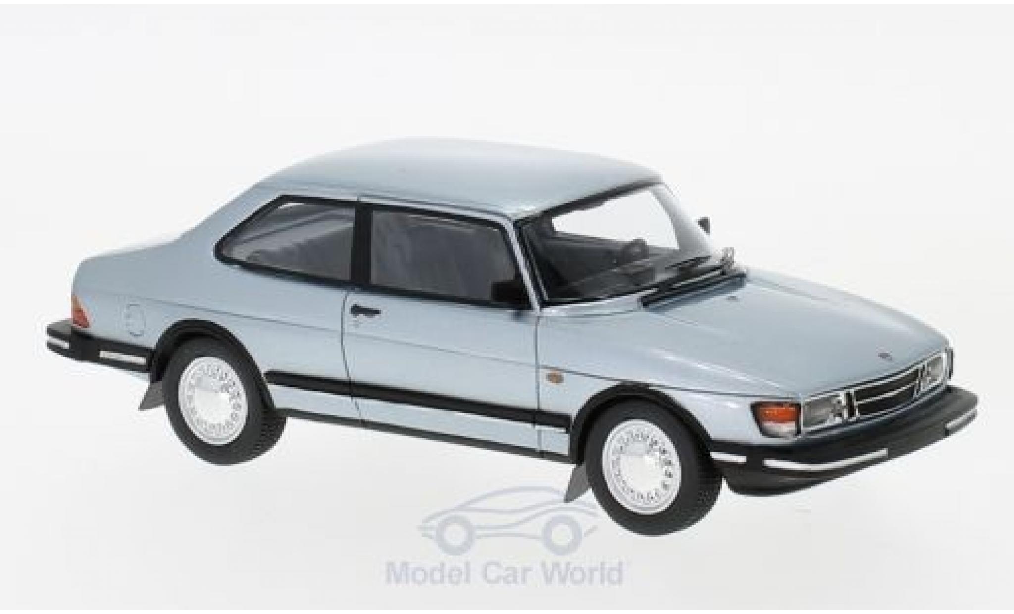 Saab 90 1/43 Neo metallic blauw 1985 modelauto