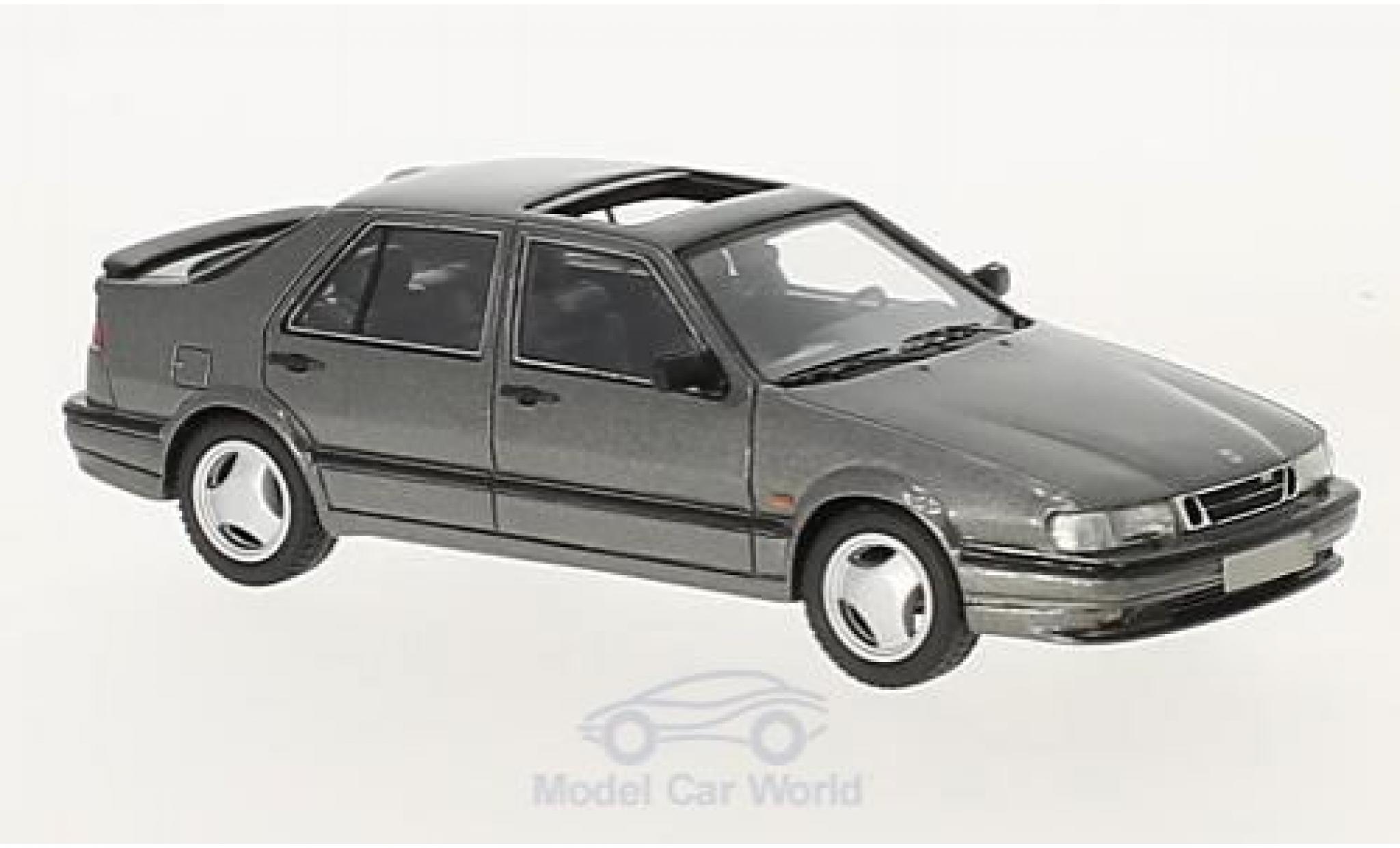 Saab 9000 CS 1/43 Neo CS metallic grijs 1995 modelauto