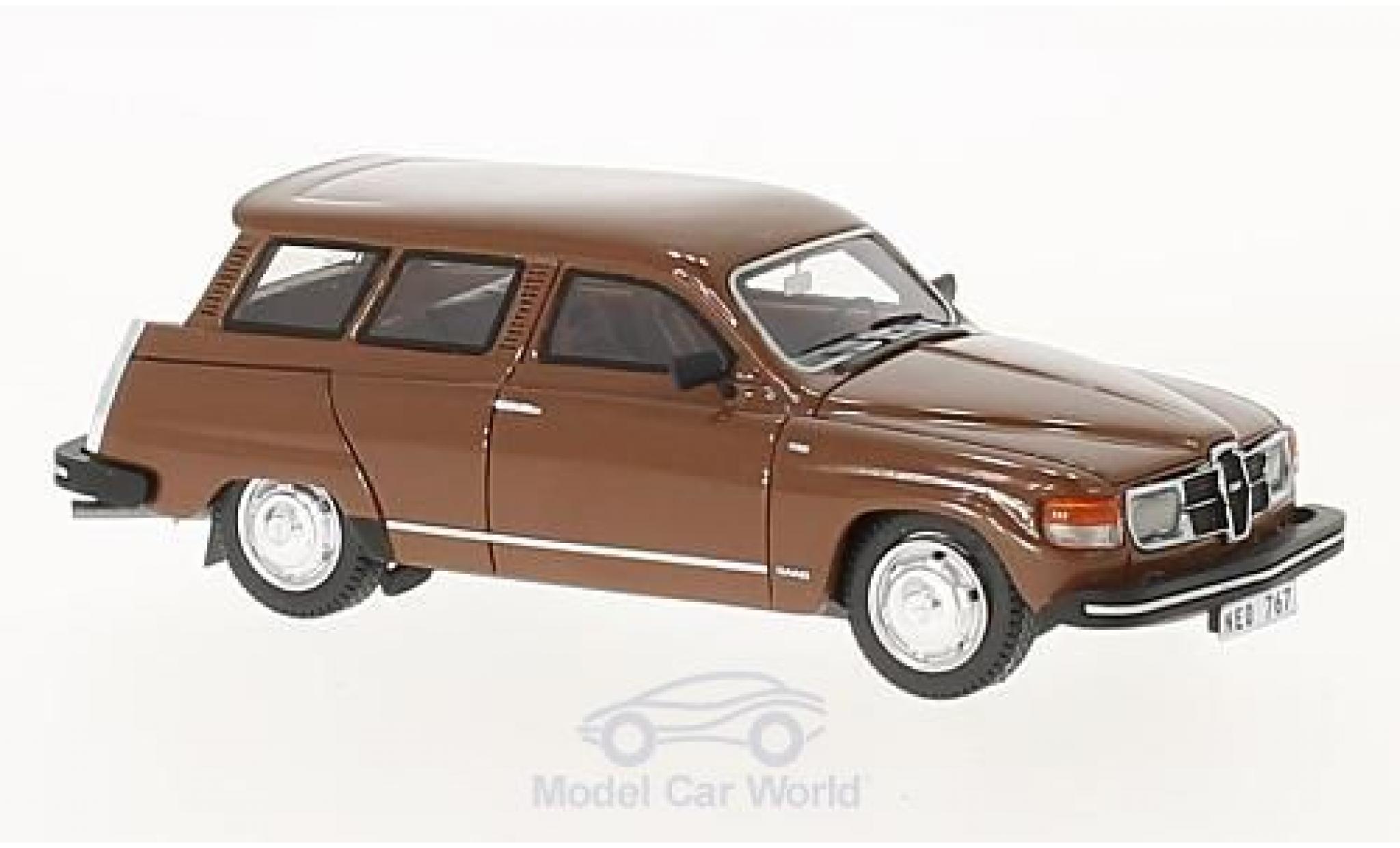 Saab 95 GL 1/43 Neo GL bruin 1979 modelauto