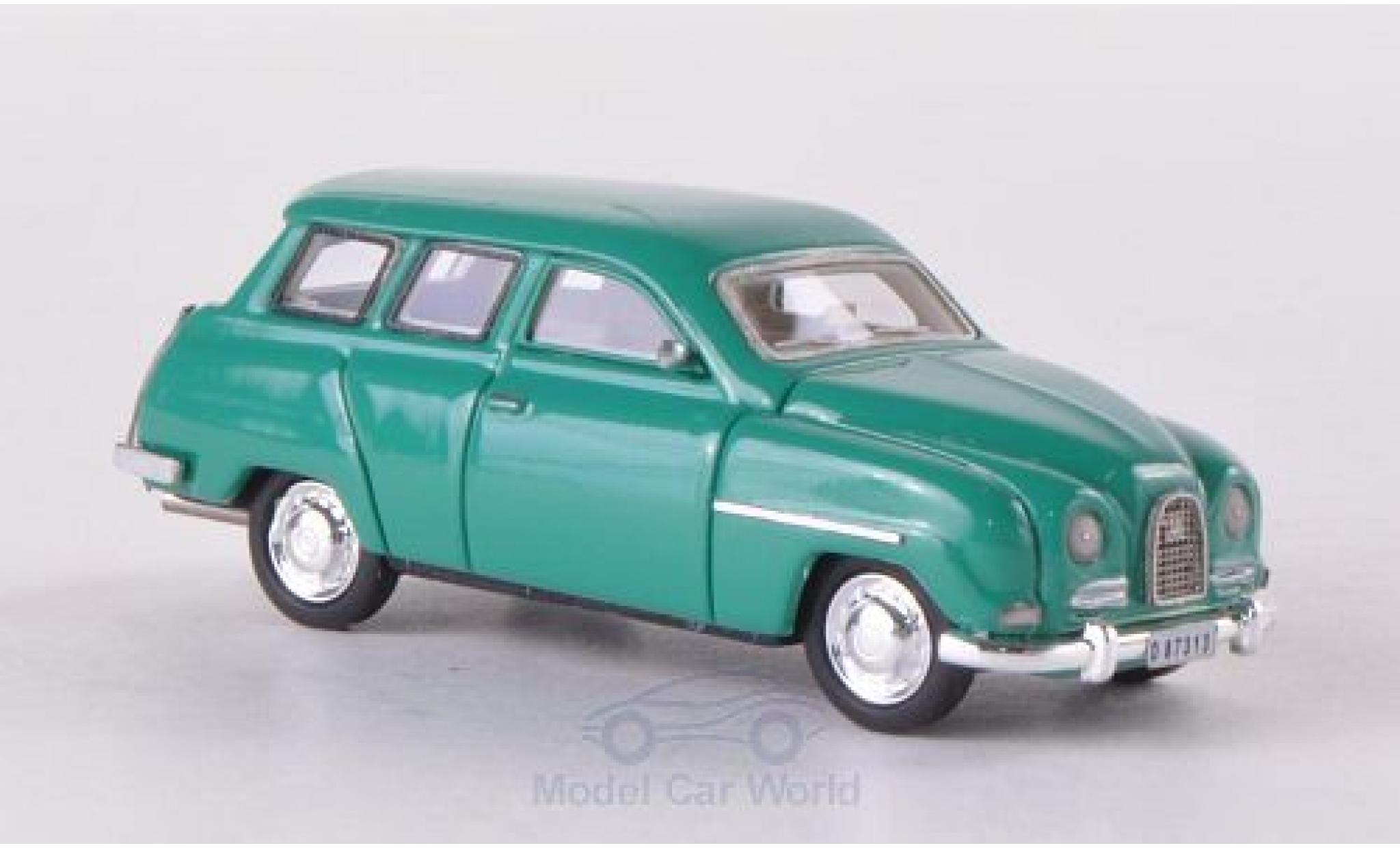 Saab 95 1/87 Neo groen 1961 modelauto