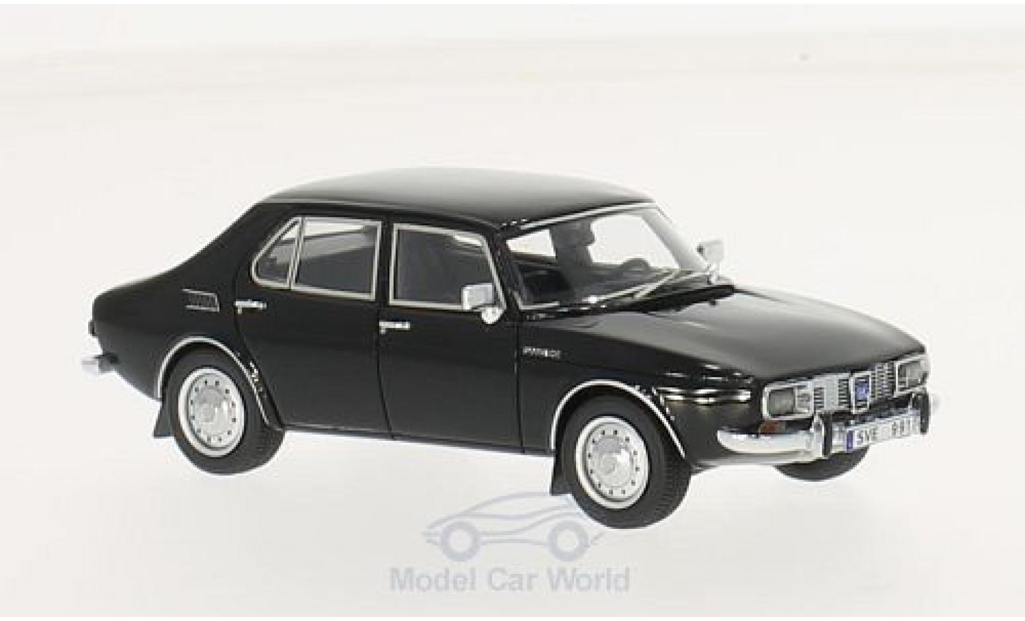 Saab 99 1/43 Neo zwart 1971 4-T&uuml;rer modelauto