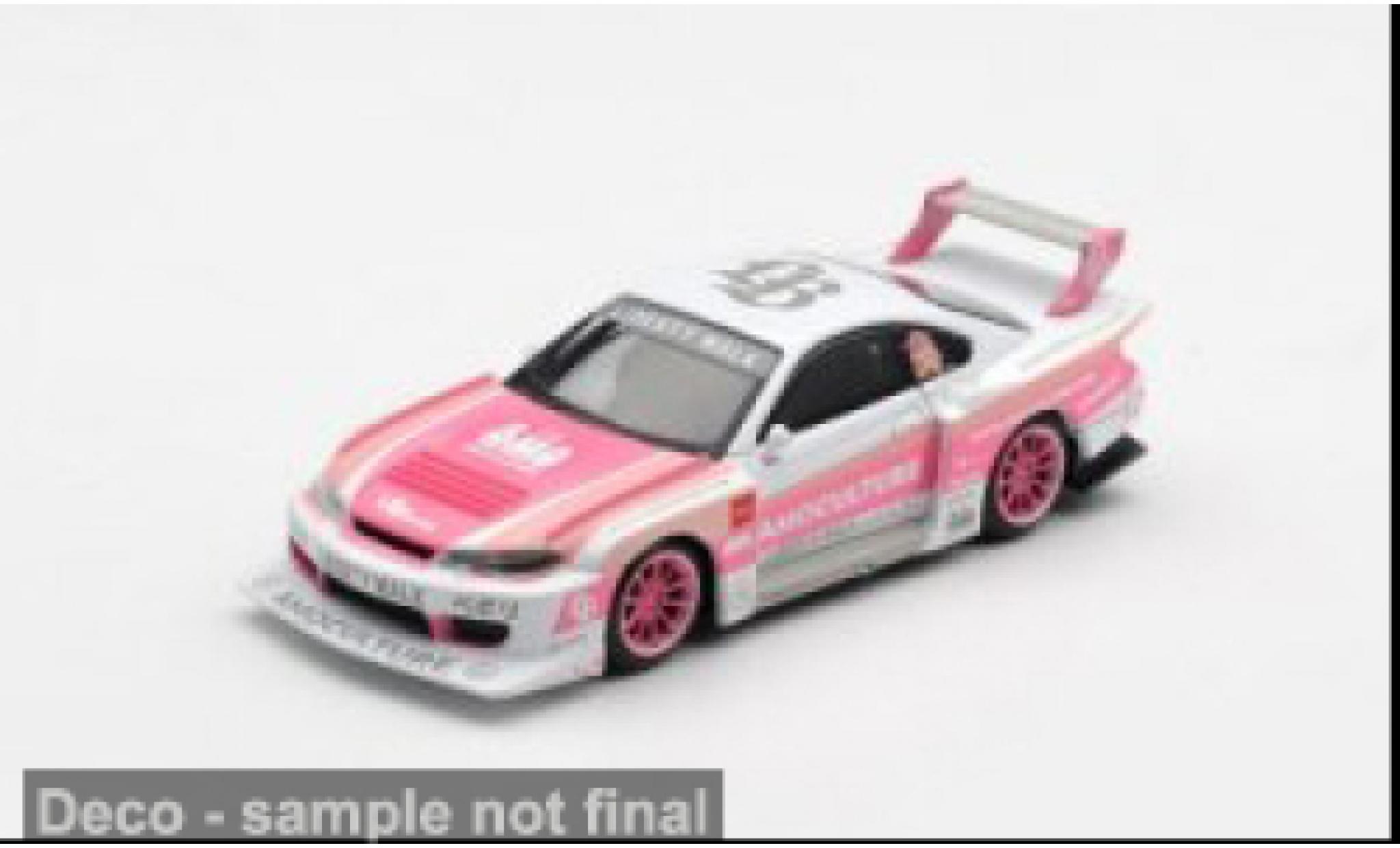 Nissan Silvia 1/64 Mini GT (S15) LB-Super Silhouette roze/wit 2026 LB-WORKS AMOCULTURE 1:64 modelauto