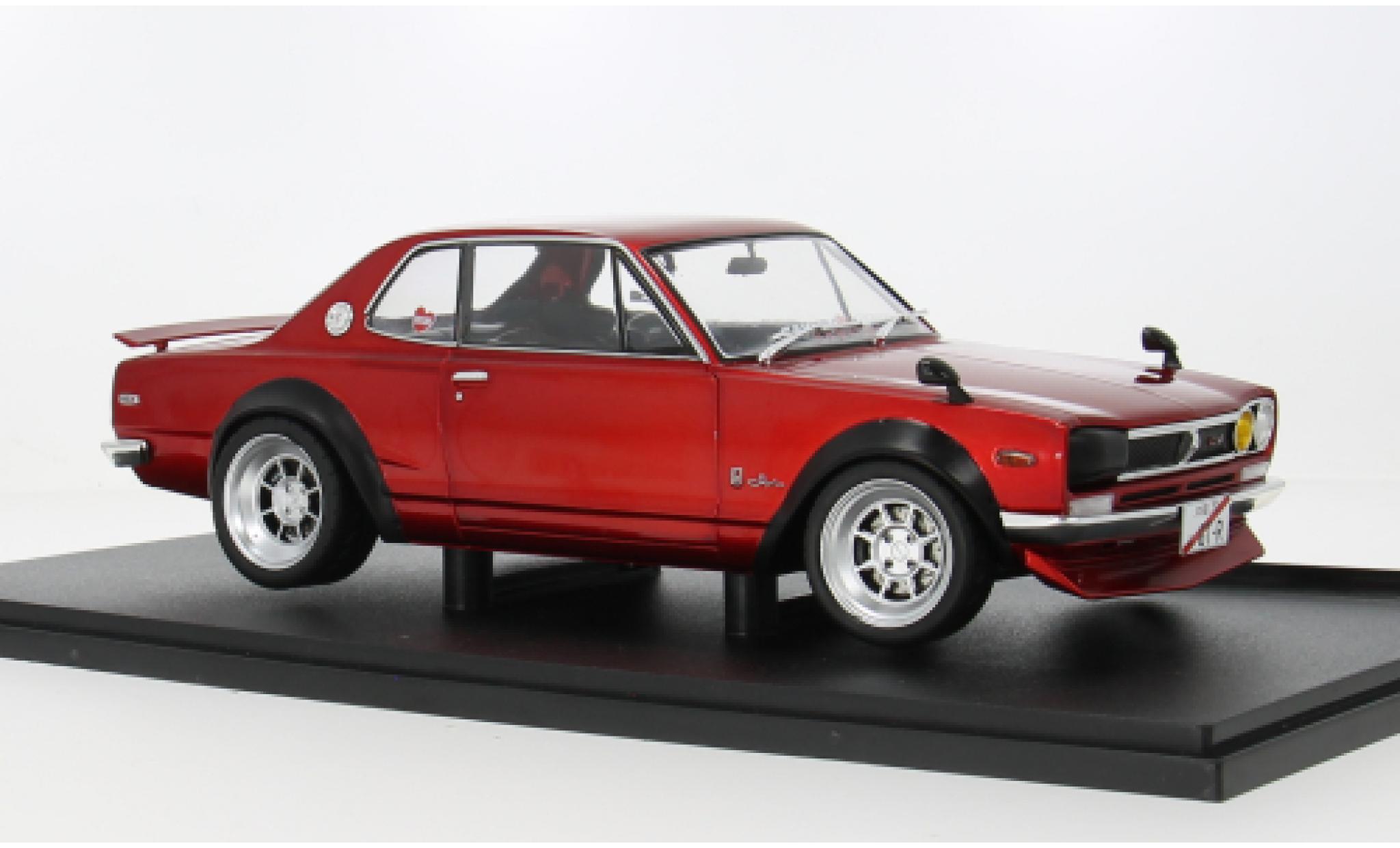 Nissan Skyline 1/18 Solido 2000 GT-R (C10) Hakosuka rood 1970 1:18 modelauto