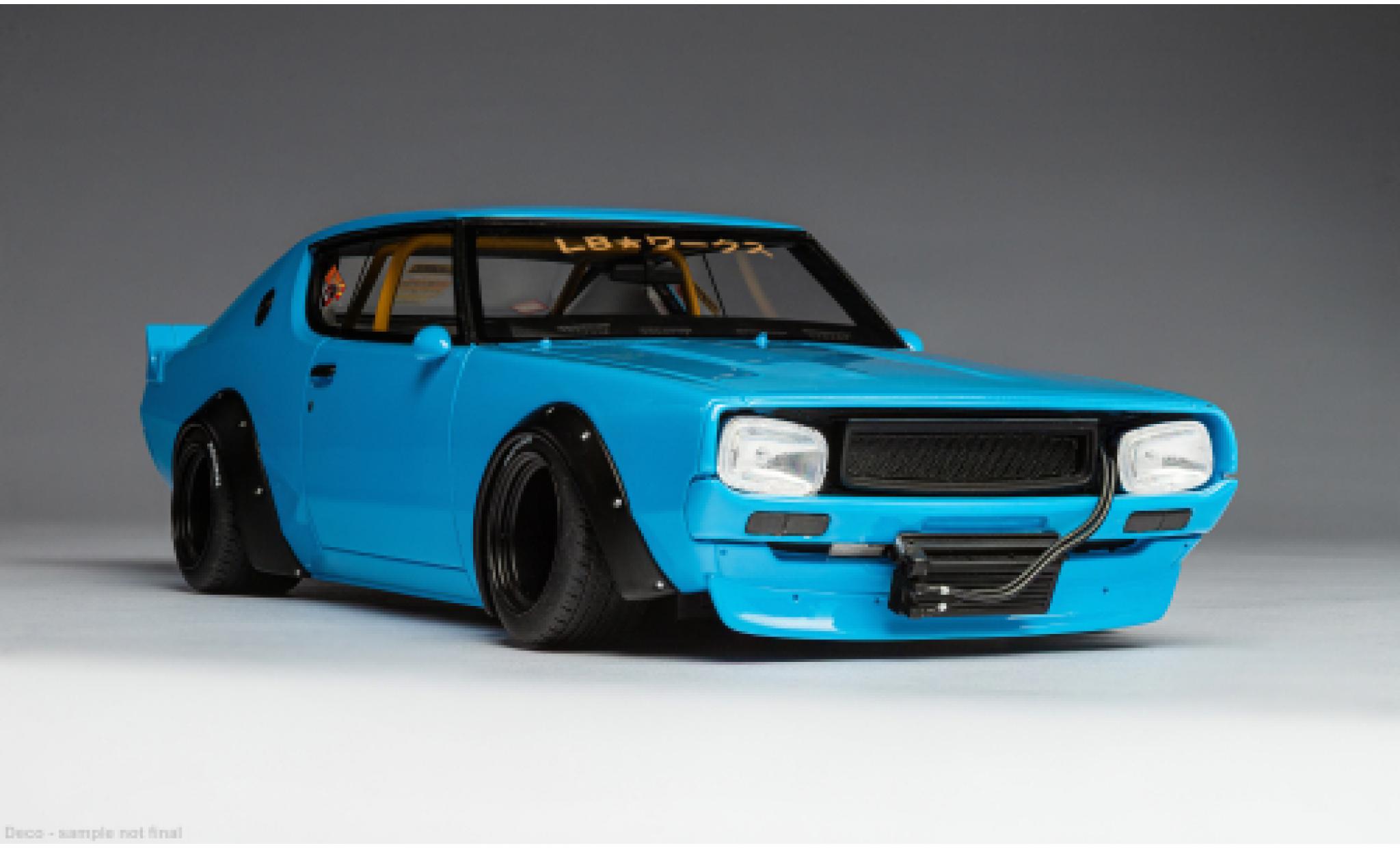 Nissan Skyline 1/18 Ottomobile 2000 GT-R (KPGC110) blauw 2024 1:18 modelauto