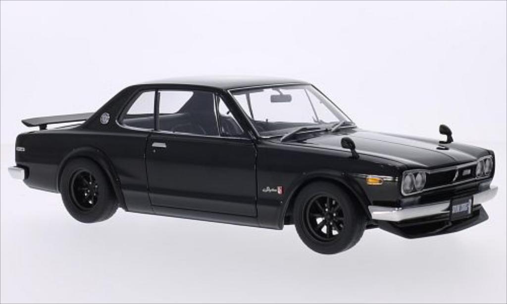 Nissan Skyline 1/18 Autoart GT-R (KPGC10) zwart RHD modelauto