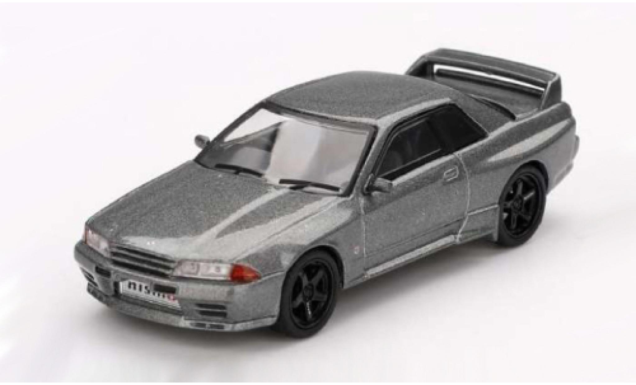 Nissan Skyline 1/64 Mini GT GT-R (Nismo BNR32 CRS Version) grijs 1:64 modelauto