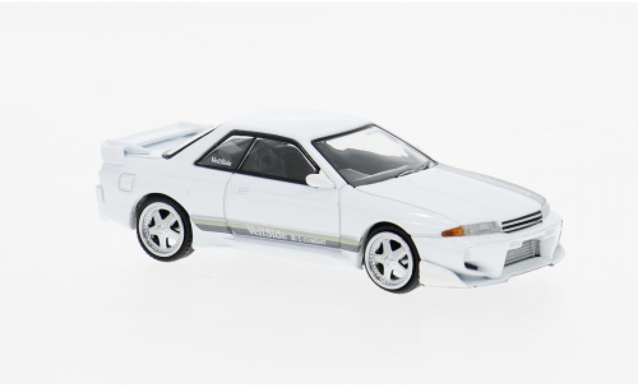 Nissan Skyline 1/64 Mini GT GT-R (R32) VeilSide Combat C-I wit 2011 1:64 modelauto
