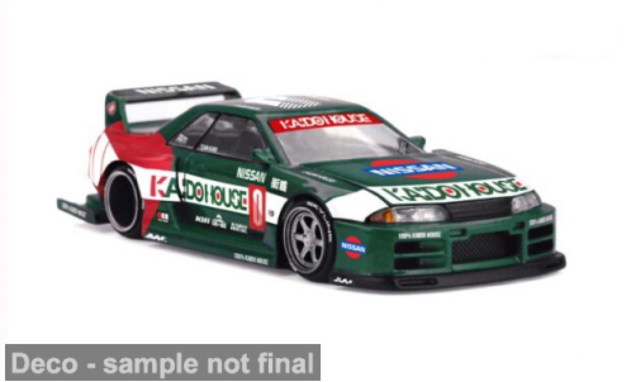 Nissan Skyline 1/64 Mini GT GTR (R32) zwart 1989 1:64 modelauto