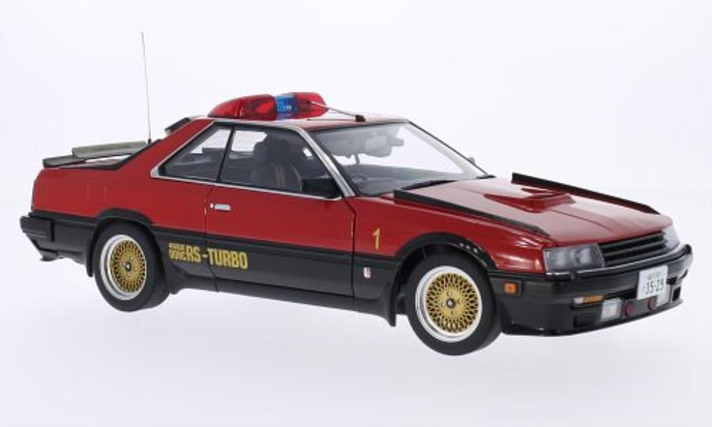 Nissan Skyline 1/18 Autoart (DR30) Seibu-Keisatsu Machine -1 rood/zwart RHD modelauto