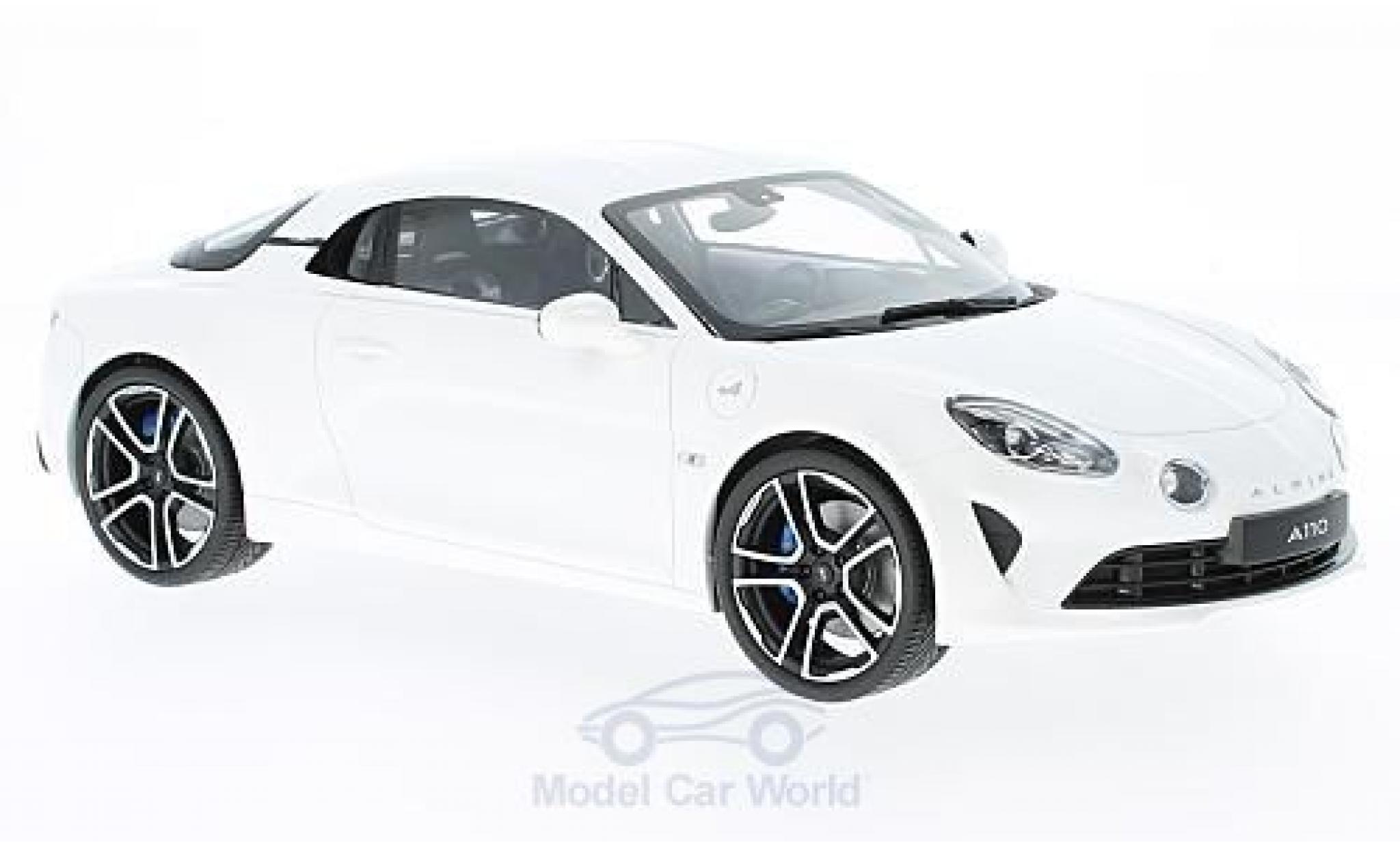 Alpine A110 1/18 Norev metallic wit 2017 modelauto