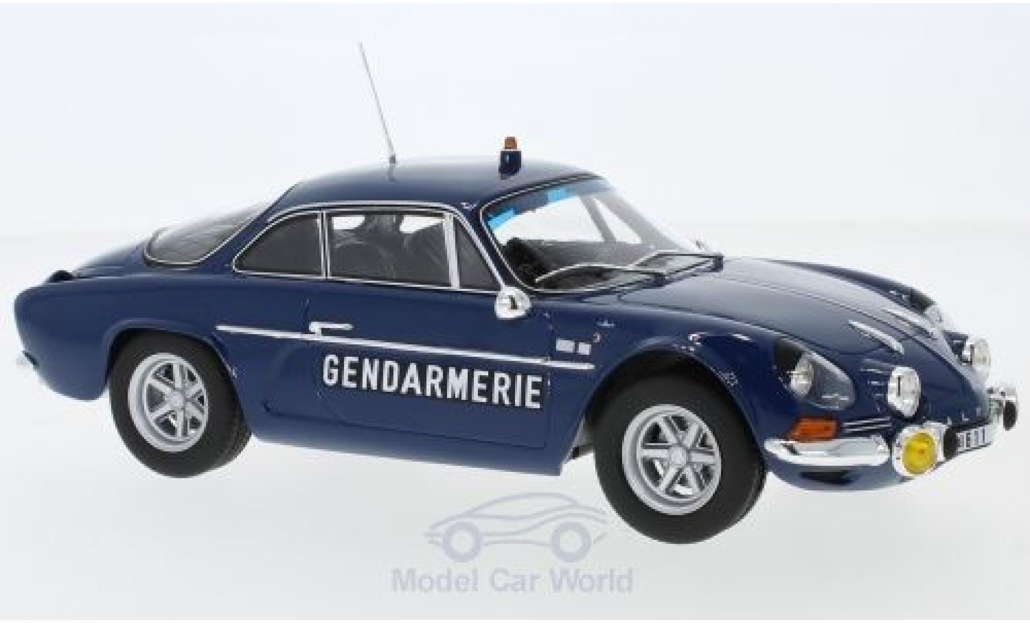 Alpine A110 1/18 Norev Renault 1600S Gendarmerie 1971 modelauto