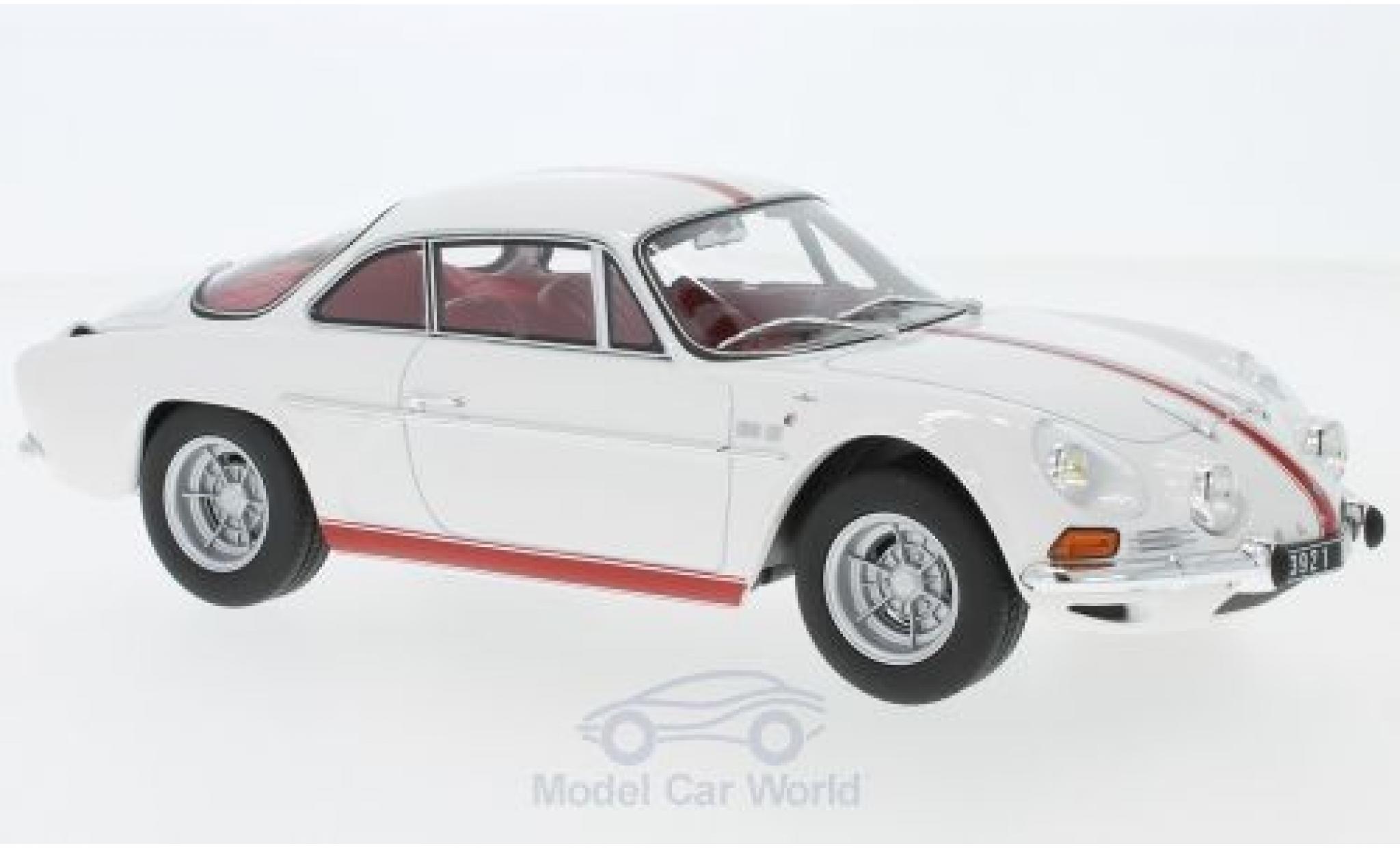 Alpine A110 1/18 Norev Renault 1600S wit/rood 1971 modelauto