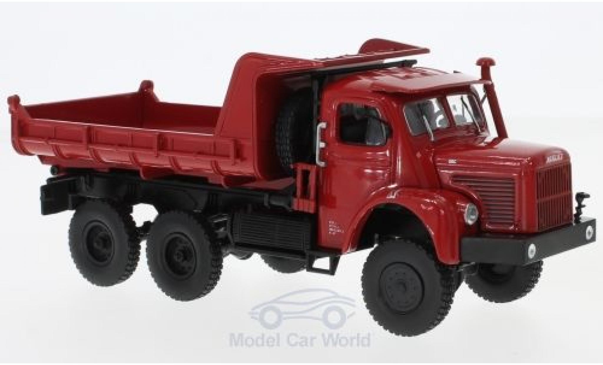 Berliet GBC 1/43 Norev 8 6x6 Benne rood 1958 modelauto
