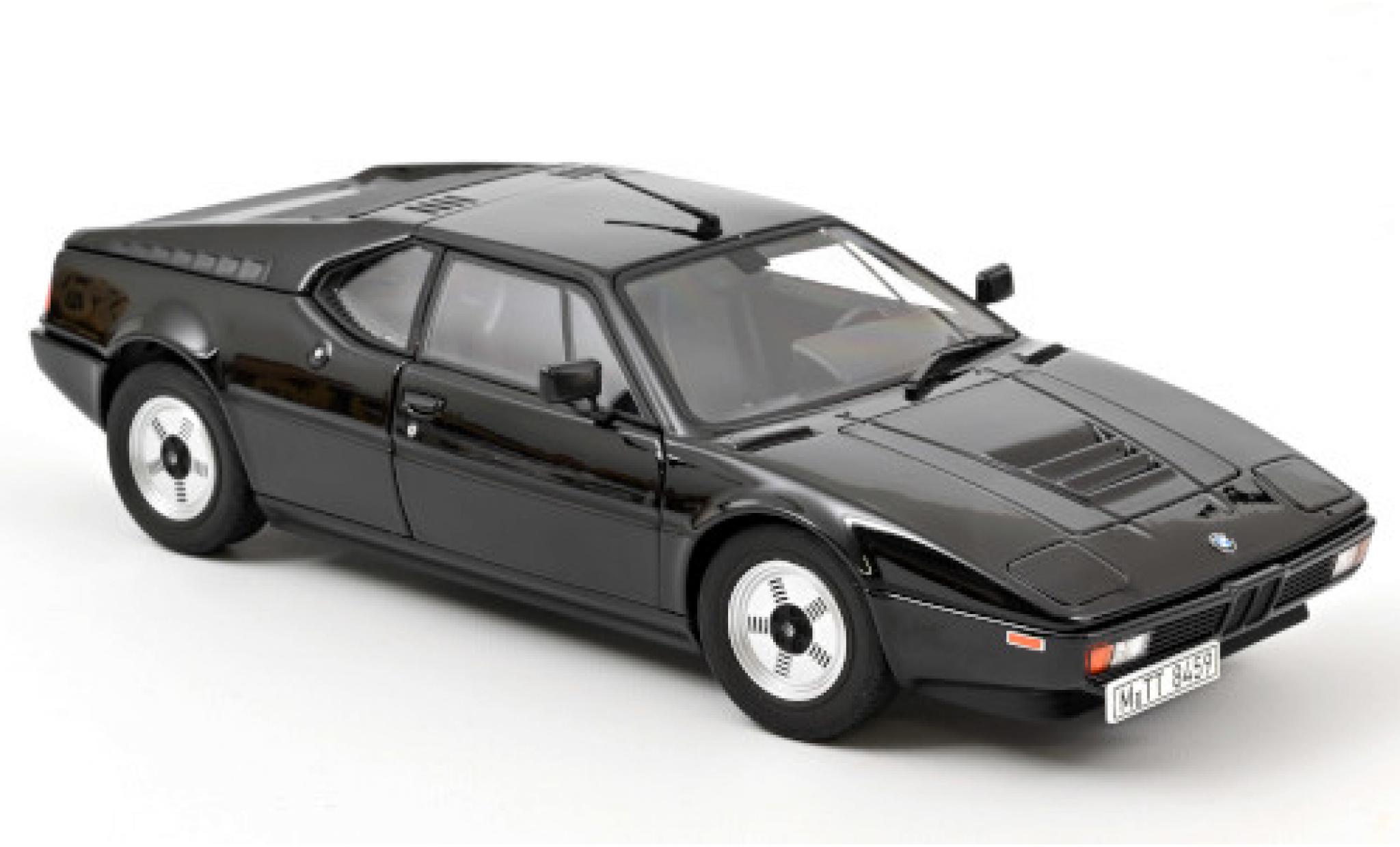 Bmw M1 1/18 Norev zwart 1980 modelauto