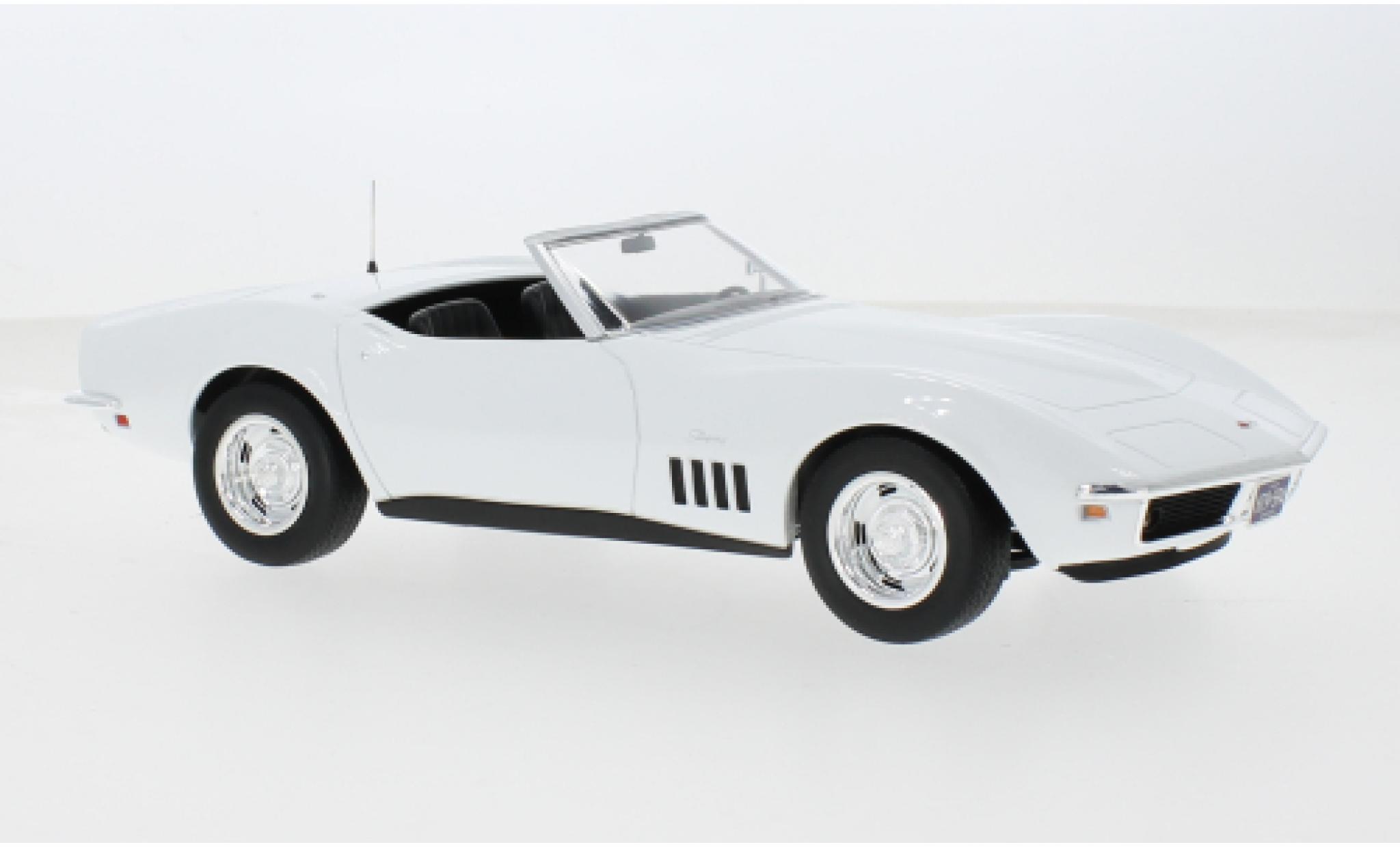 Chevrolet Corvette 1/18 Norev (C3) Cabriolet wit 1969 1:18 modelauto
