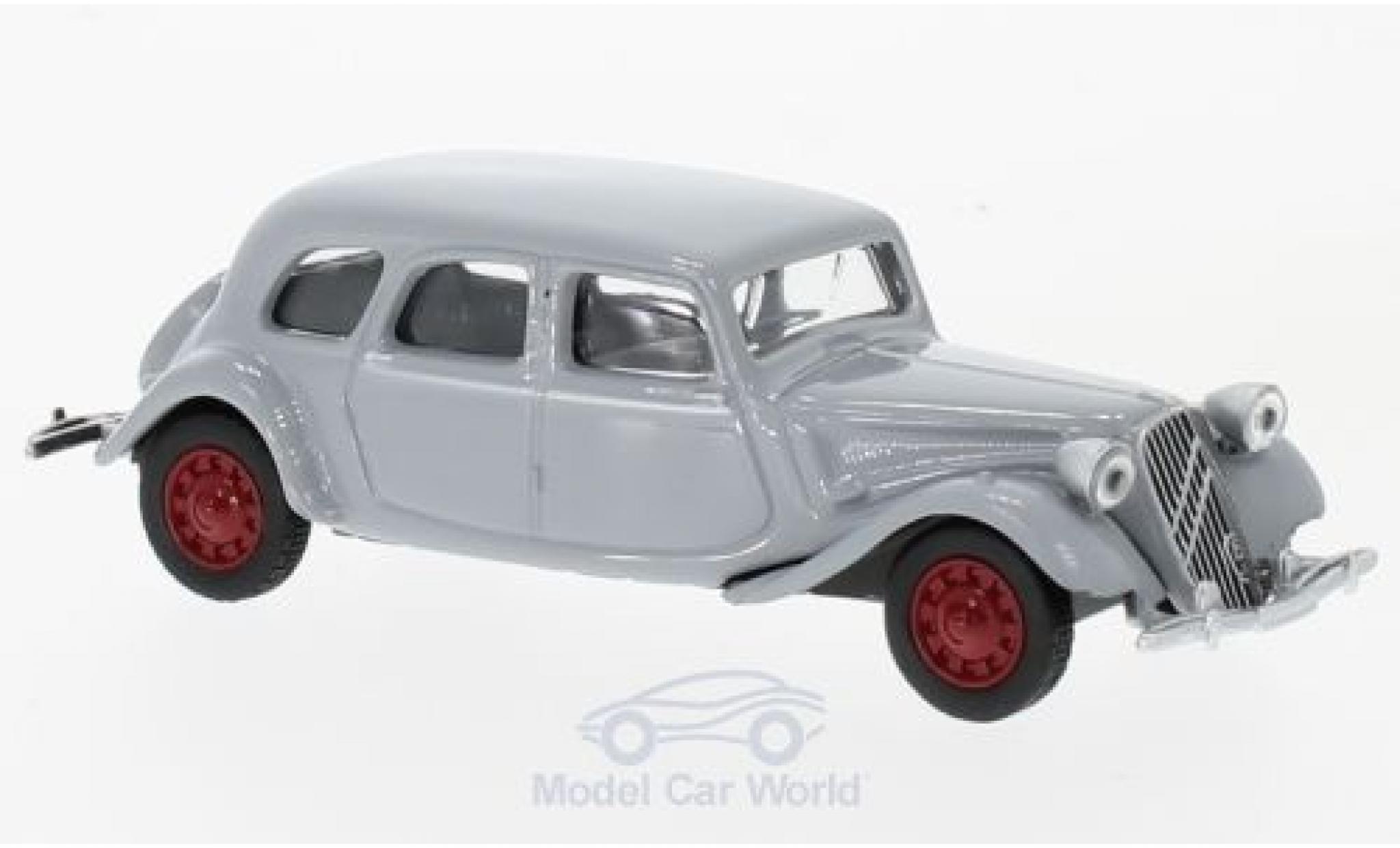 Citroen Traction 15 1/64 Norev 15-SIX grijs 1939 modelauto