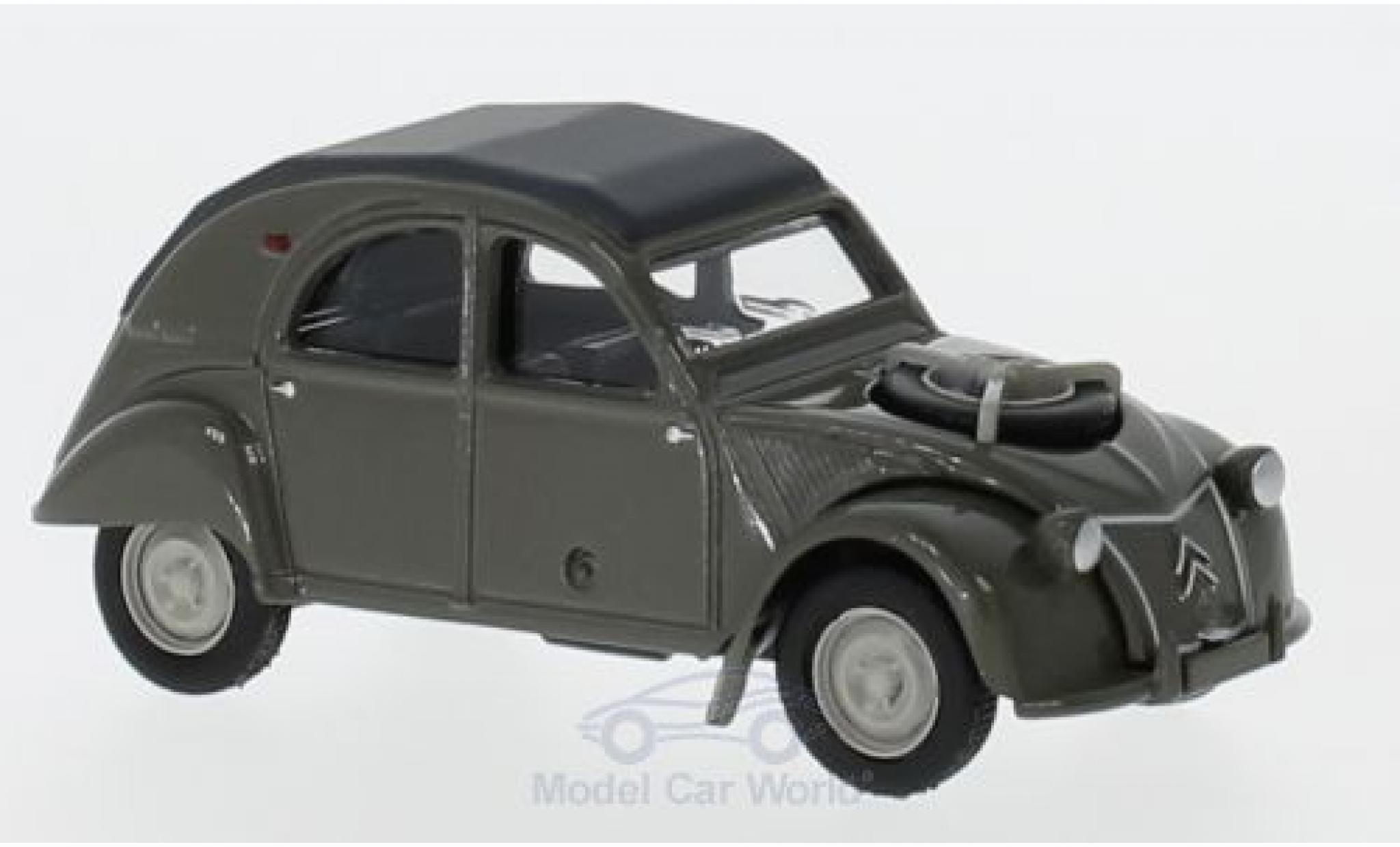 Citroen 2CV 1/64 Norev 4x4 grijs modelauto