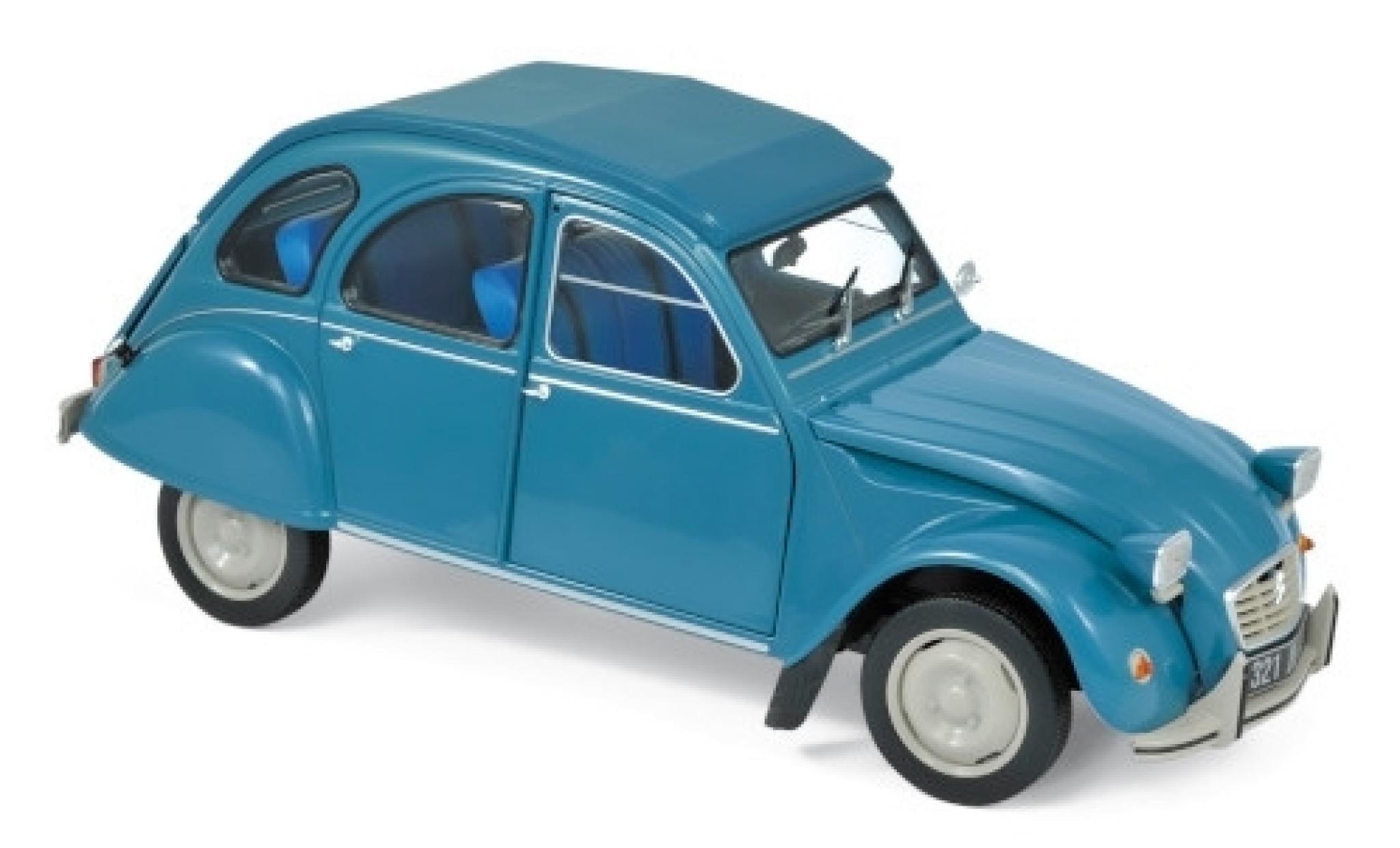 Citroen 2CV 1/18 Norev 6 Club blauw 1982 modelauto