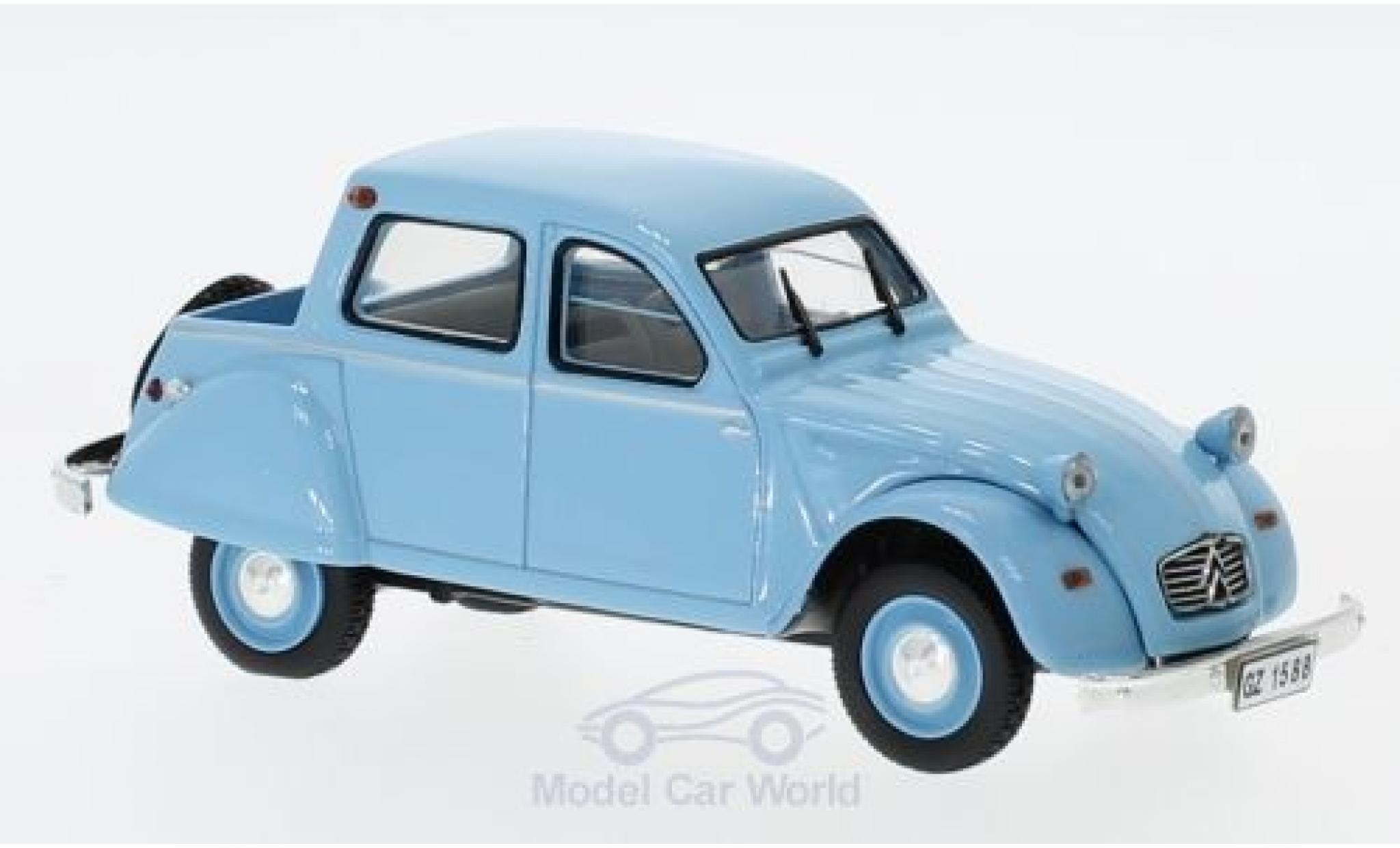 Citroen 2CV 1/43 Norev Citroneta blauw 1963 modelauto