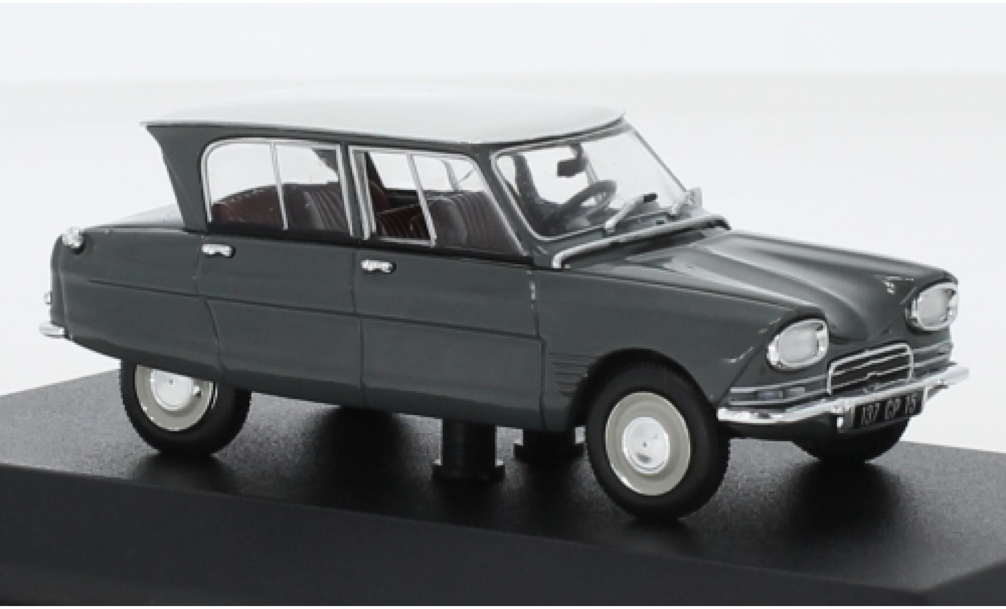 Citroen Ami 6 1/43 Norev grijs/wit 1967 modelauto