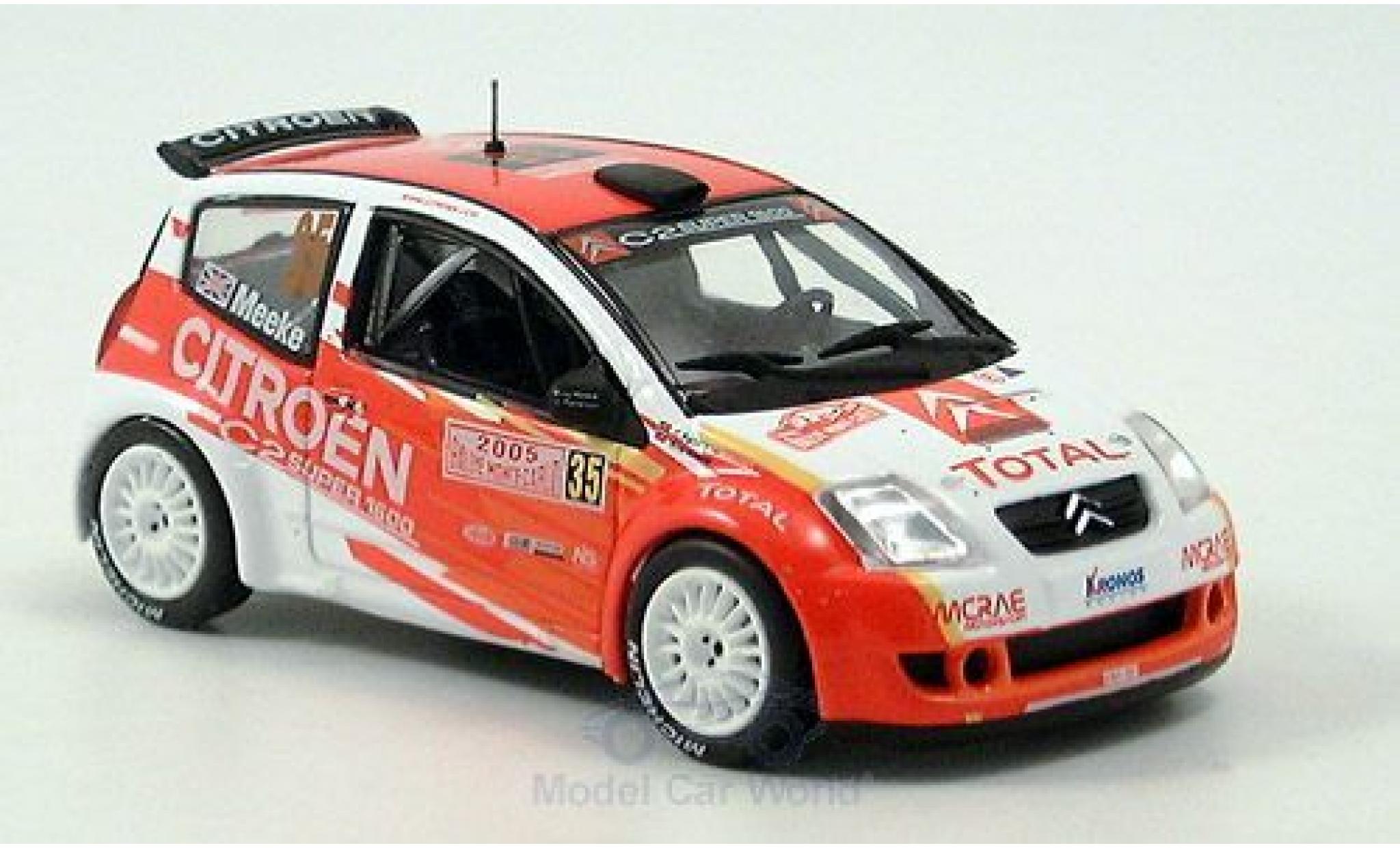 Citroen C2 1/43 Norev Super 1600 No.35 Rallye Monte-Carlo 2005 K.Meeke/C.Patterson modelauto