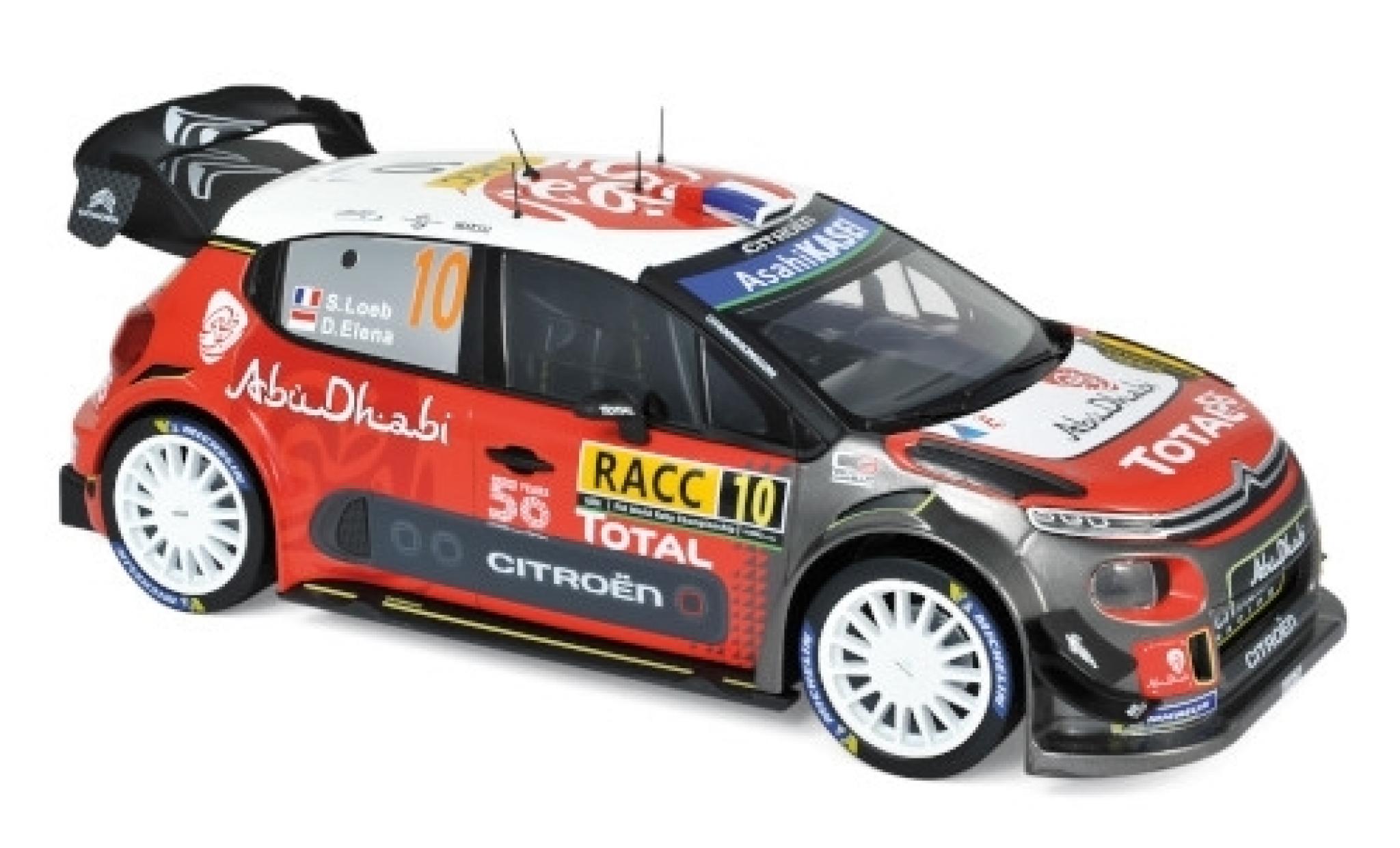Citroen C3 1/18 Norev WRC No.10 Total Rallye WM Rallye Catalunya 2018 S.Loeb/D.Elena modelauto