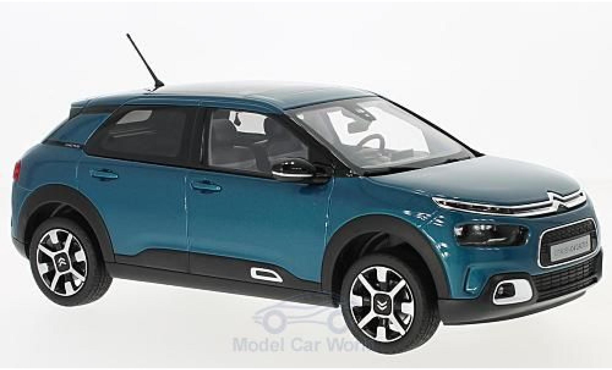 Citroen C4 1/18 Norev Cactus metallic blauw 2018 modelauto