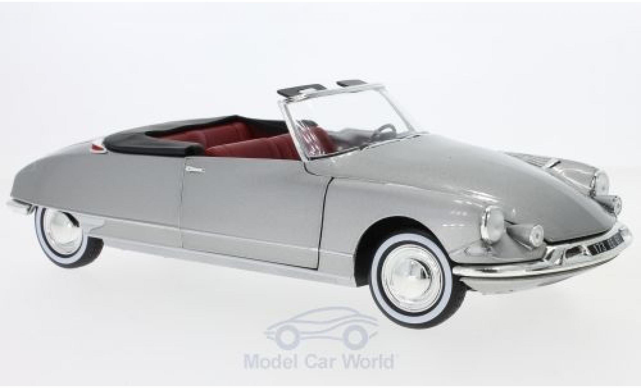 Citroen DS Cabriolet 1/18 Norev 19 Cabriolet metallic grijs 1961 SoftTop liegt bei modelauto