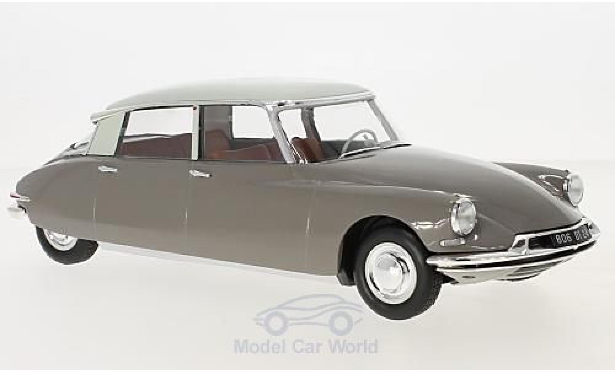 Citroen DS 19 1/18 Norev 19 grijs/grijs 1959 modelauto