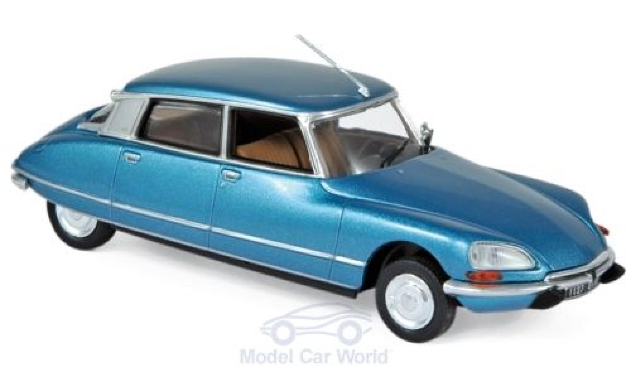 Citroen DS 1/43 Norev 23 Pallas metallic blauw 1974 modelauto