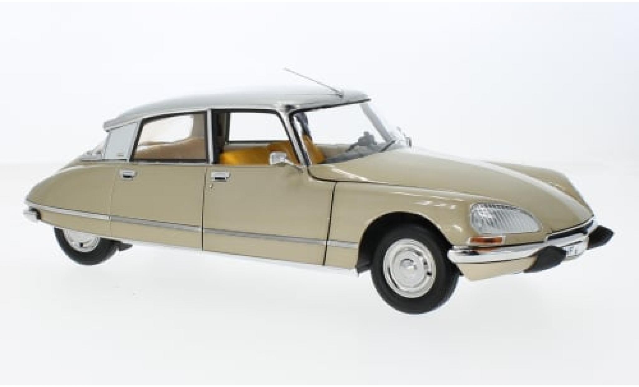 Citroen DS 1/18 Norev 23 Pallas metallic beige/grijs 1972 1:18 modelauto