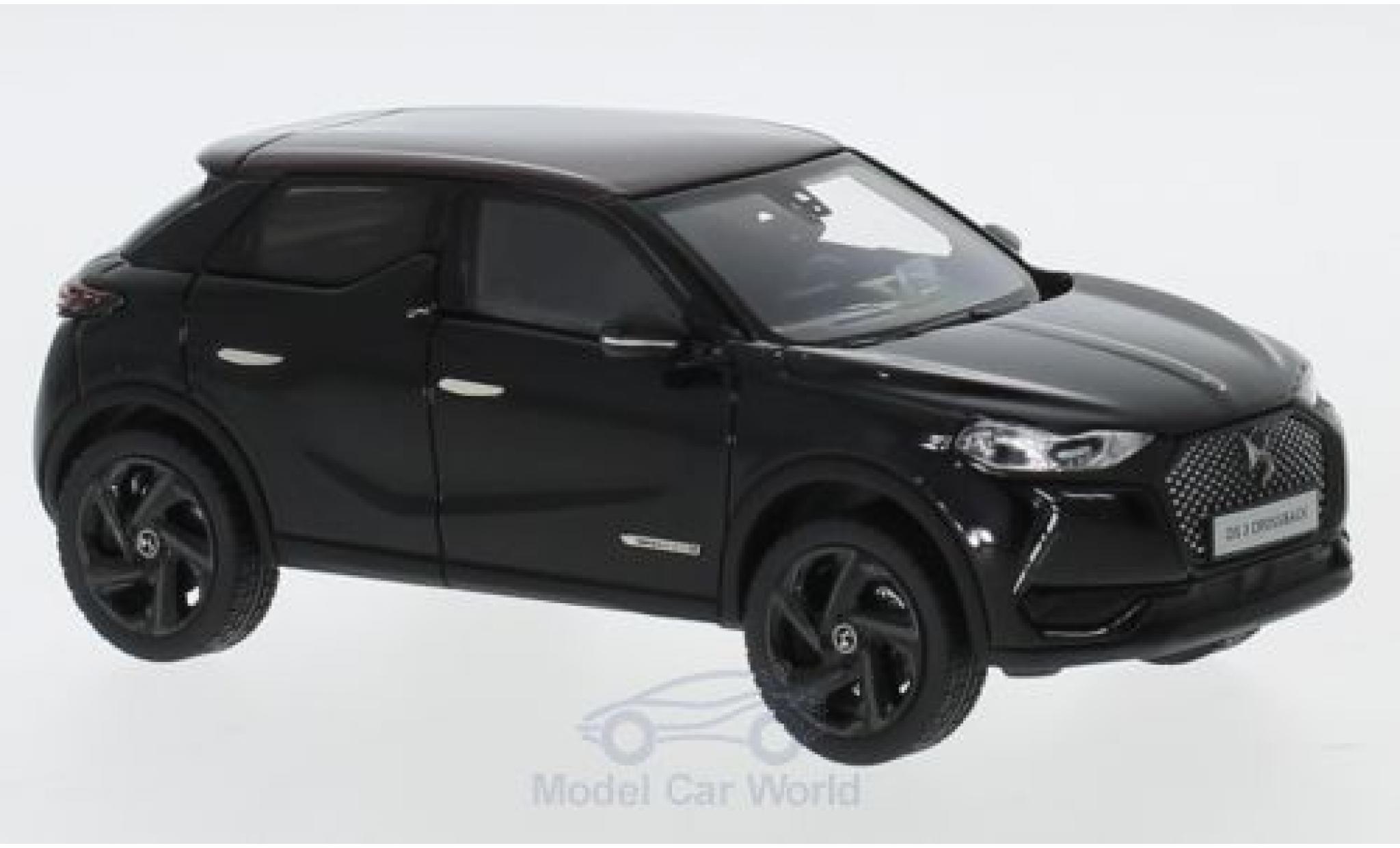 DS Automobiles DS3 1/43 Norev Citroen DS 3 Crossback La Premiere zwart/rood 2019 modelauto