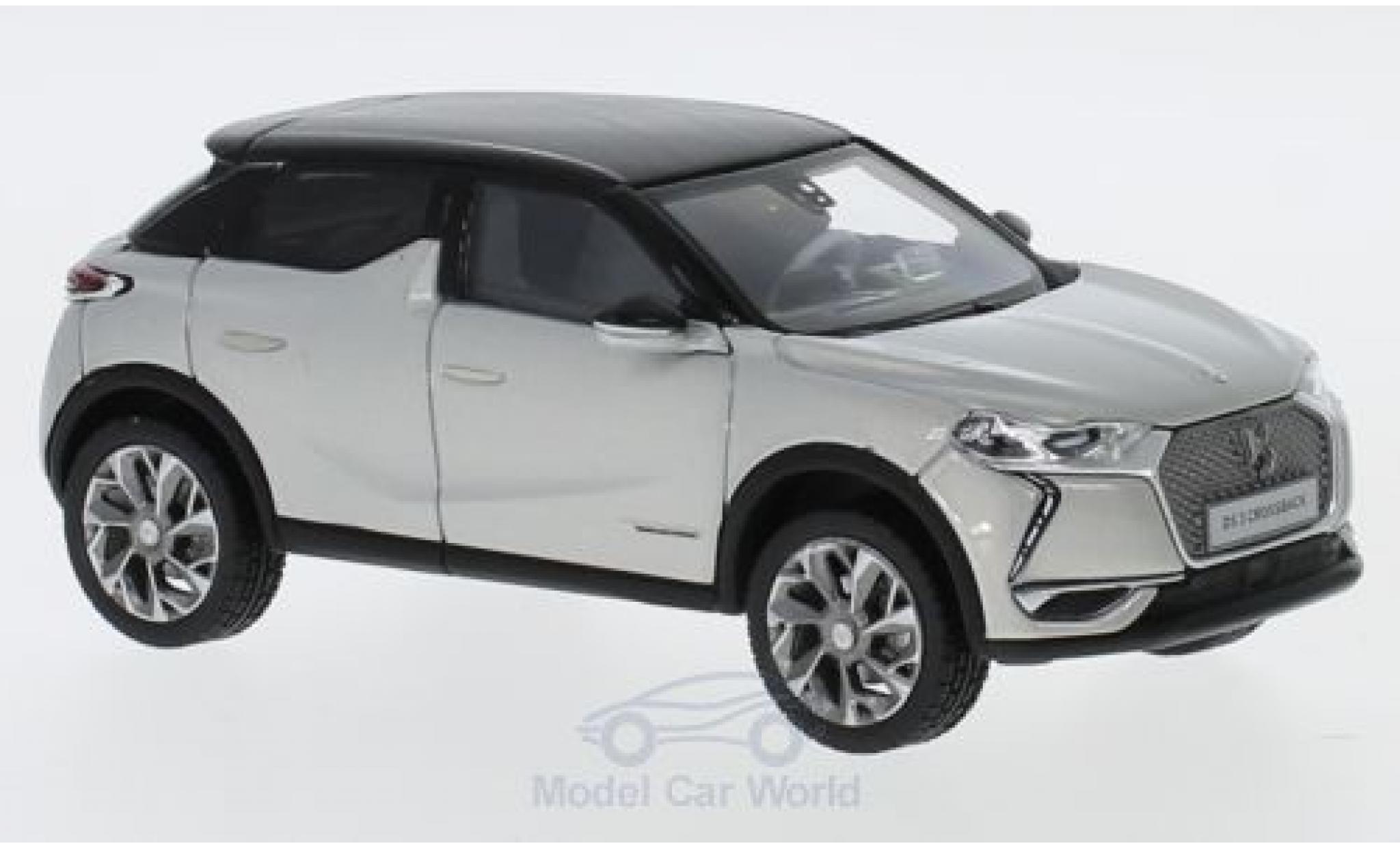 DS Automobiles DS3 1/43 Norev Citroen DS 3 Crossback grijs/zwart 2019 modelauto