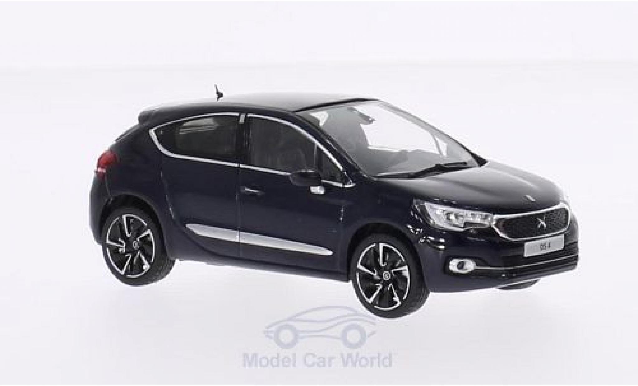 DS Automobiles DS4 1/43 Norev Citroen DS 4 metallic blauw 2015 modelauto