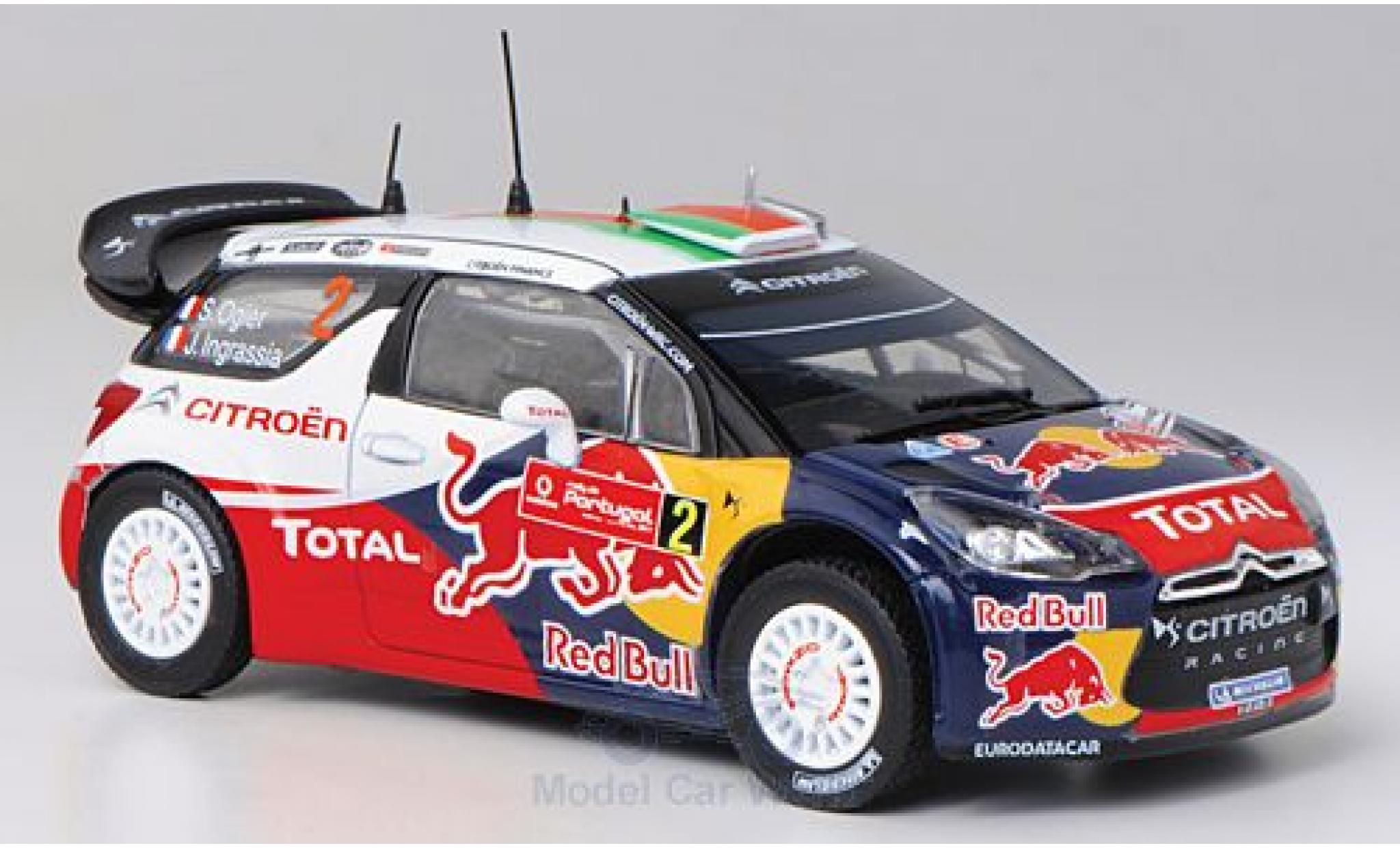 DS Automobiles DS3 1/43 Norev Citroen WRC No.2 Red Bull Total Rallye WM Rallye Portugal 2011 S.Ogier/J.Ingrassia modelauto