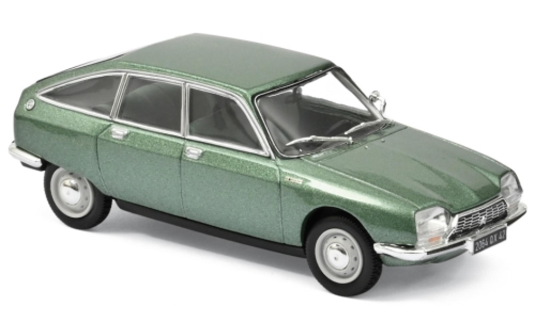 Citroen GS 1/43 Norev 1200 Club metallic groen 1973 modelauto