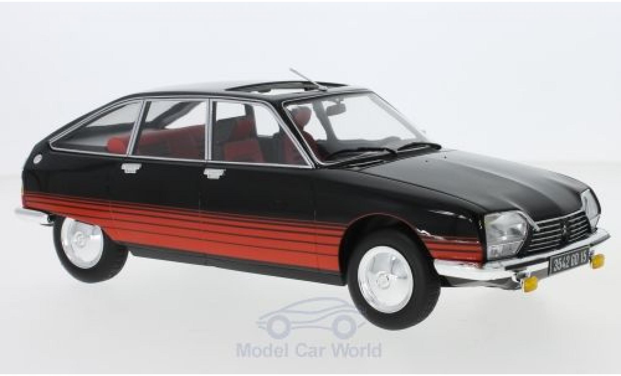 Citroen GS 1/18 Norev Basalte zwart/rood 1978 modelauto