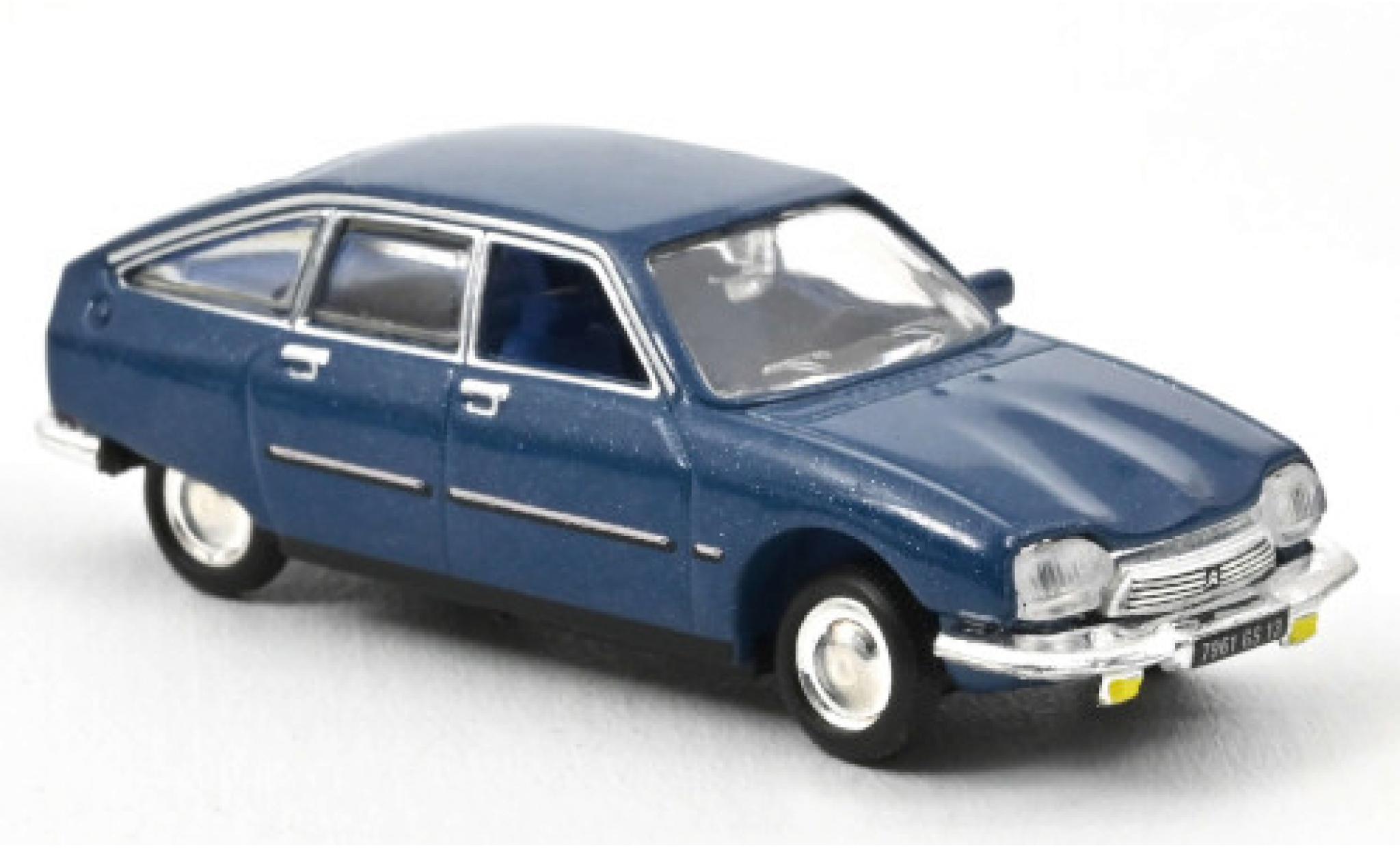 Citroen GS 1/87 Norev Pallas metallic blauw 1977 modelauto