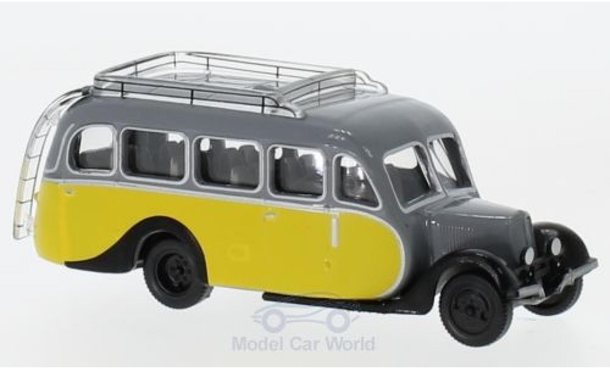 Citroen U23 1/87 Norev Autocar geel/grijs 1947 modelauto